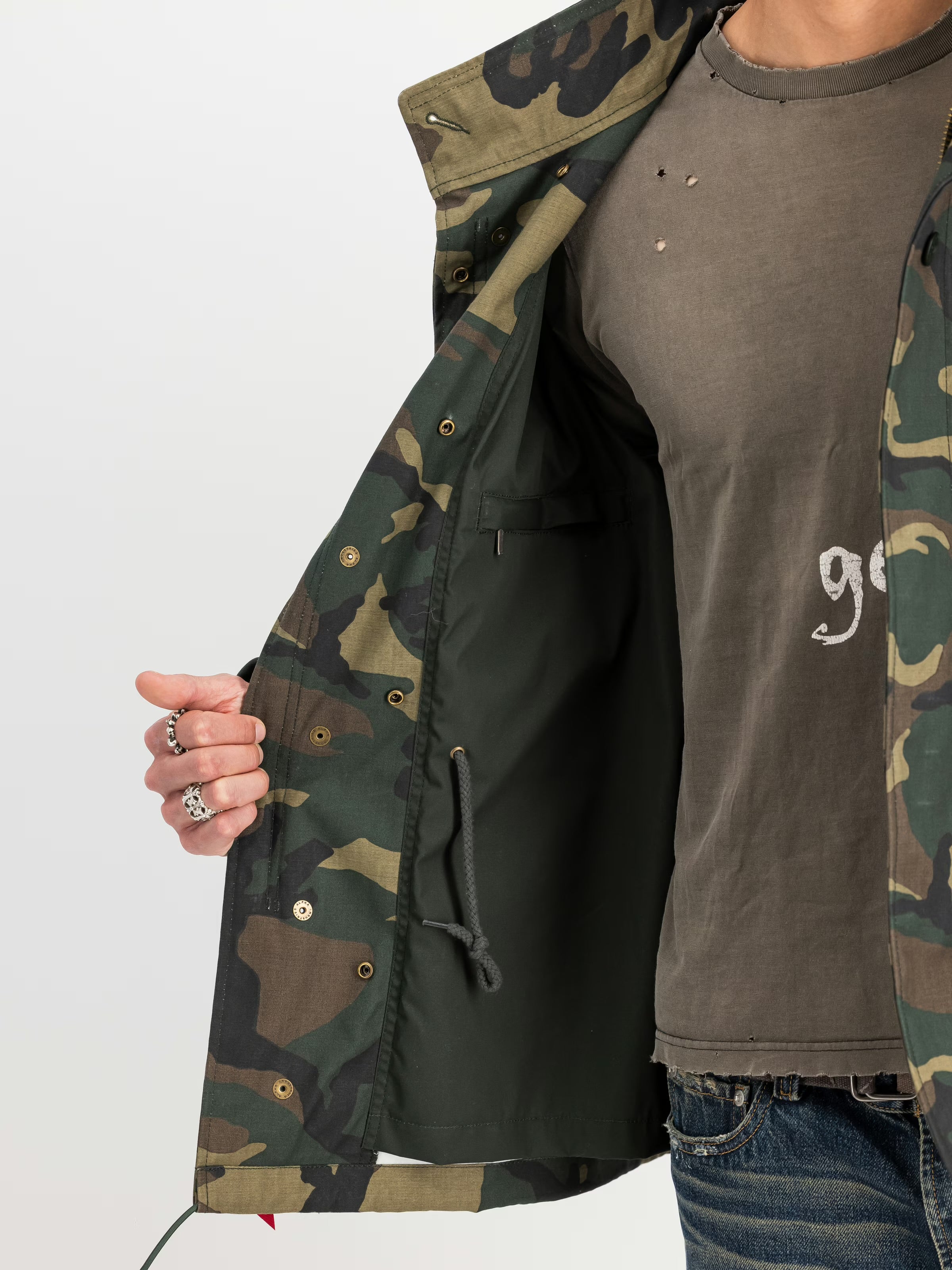 Alpha Industries Studio M-65 Camo Field Jacket (Wdl Camo 65)