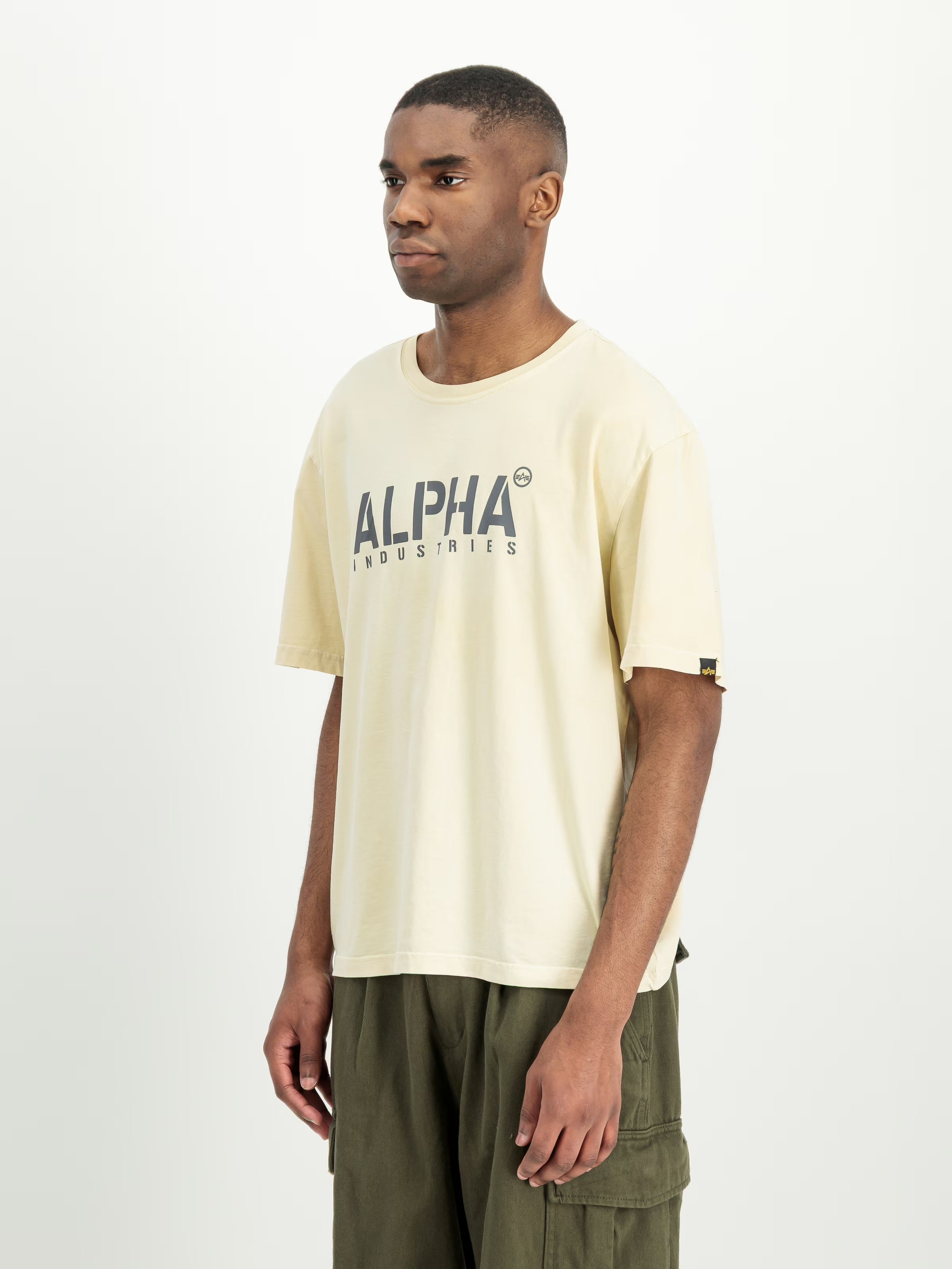 Alpha Stencil T-Shirt Vintage White-300