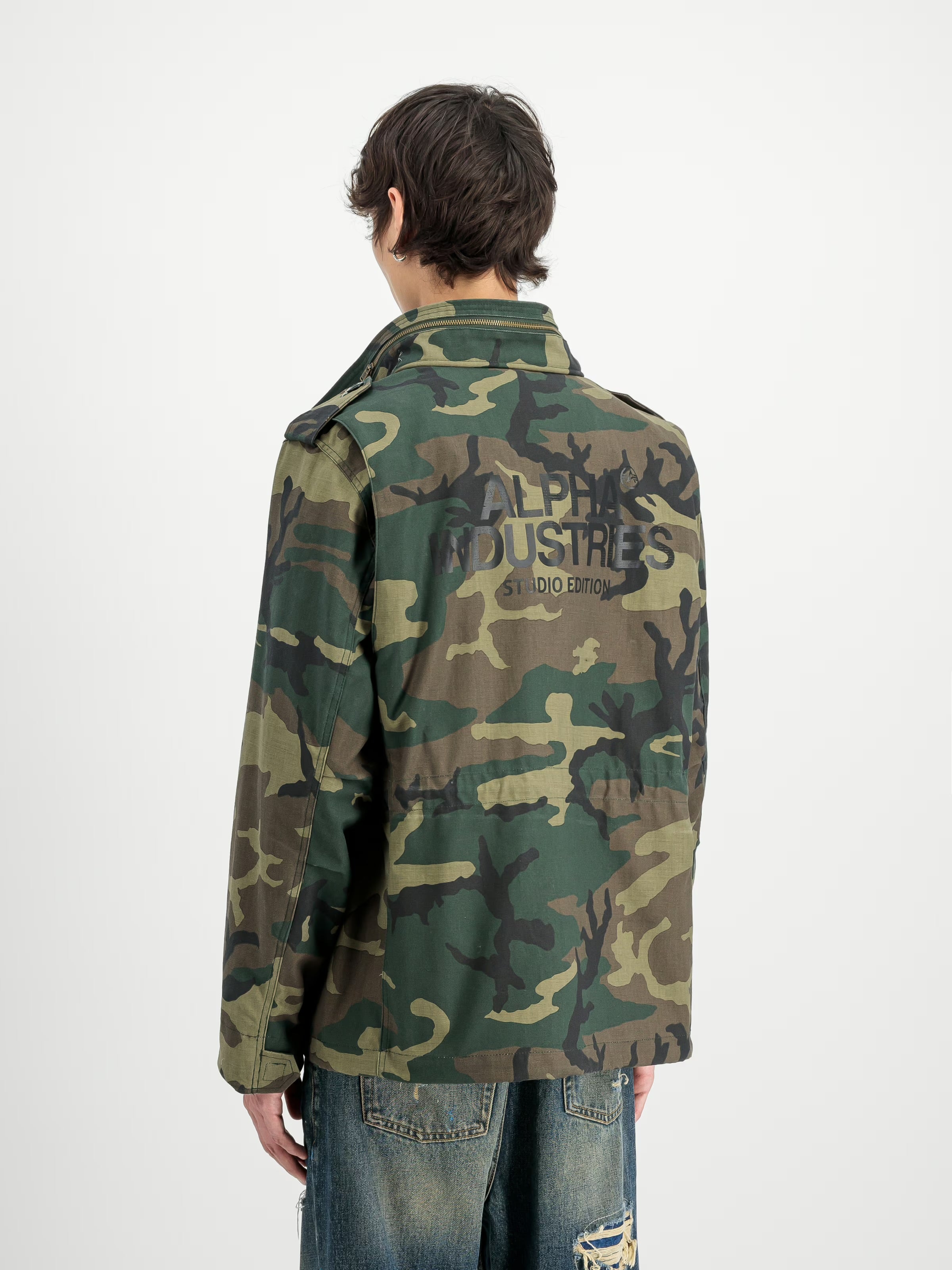 Alpha Industries Studio M-65 Camo Field Jacket (Wdl Camo 65)