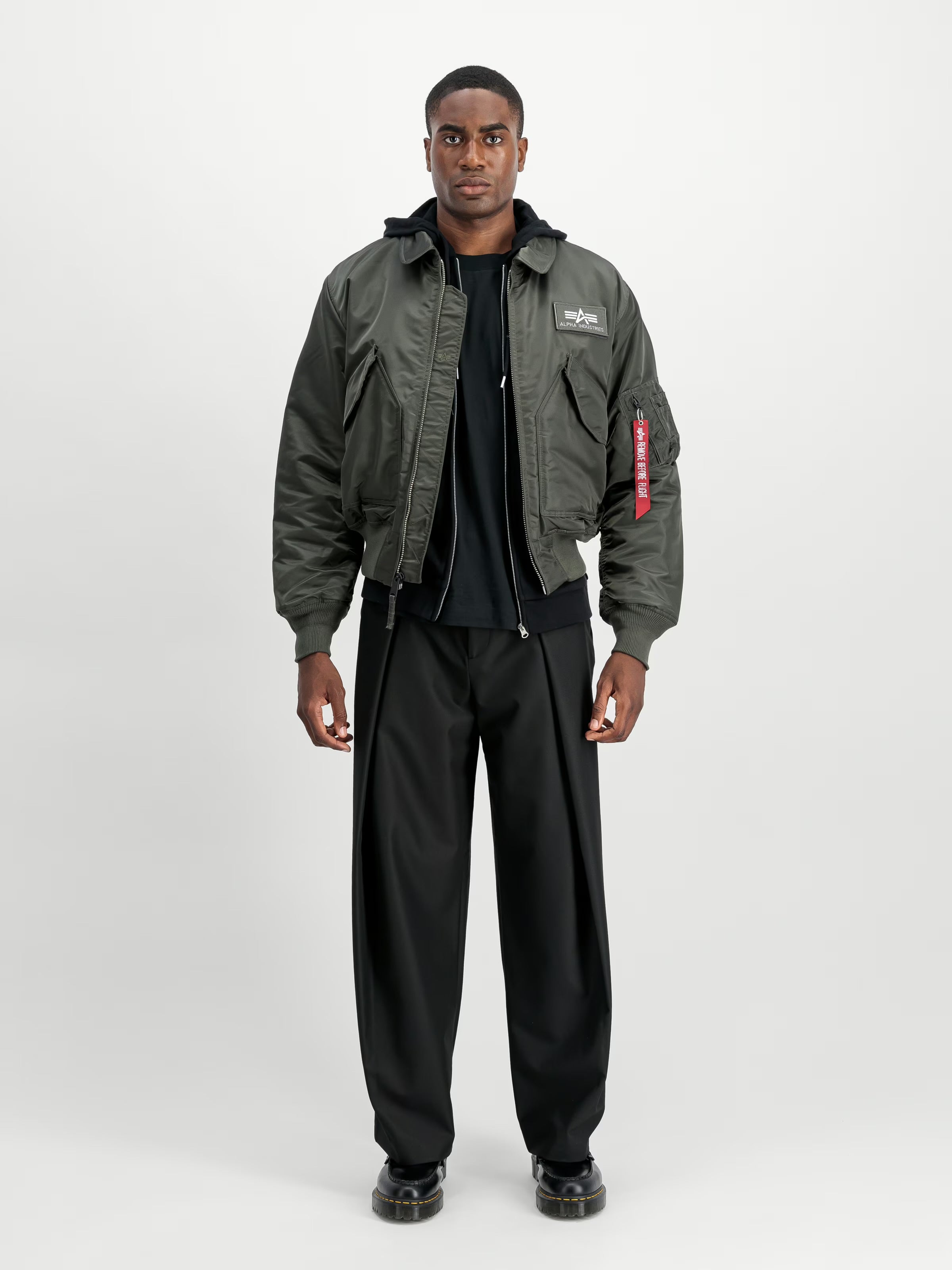 Alpha Industries CWU–45 Heritage Bomber Jacket (Rep. Grey)