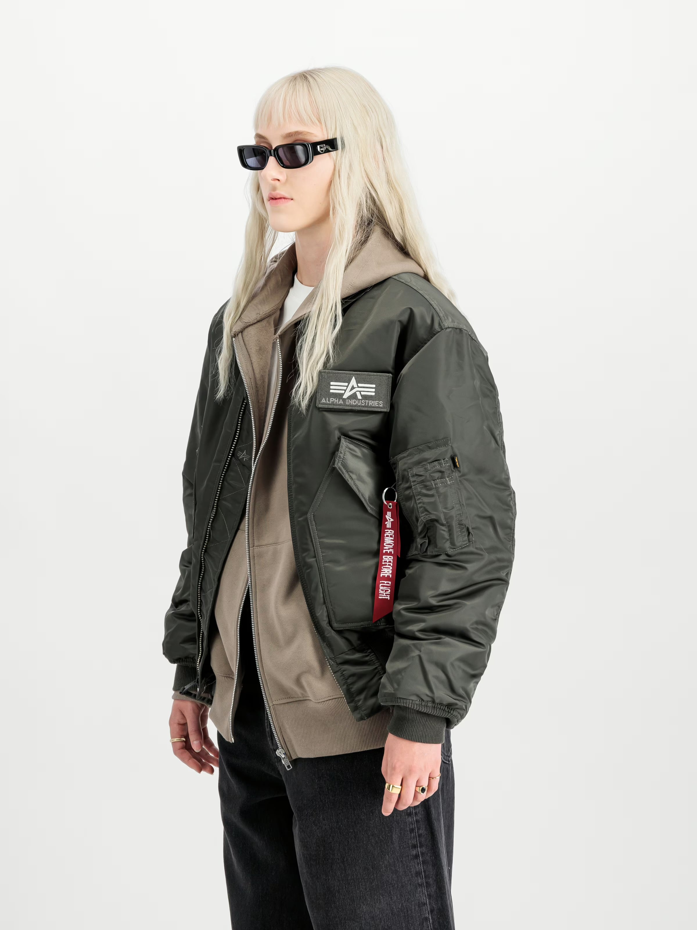 Alpha Industries CWU–45 Heritage Bomber Jacket (Rep. Grey)