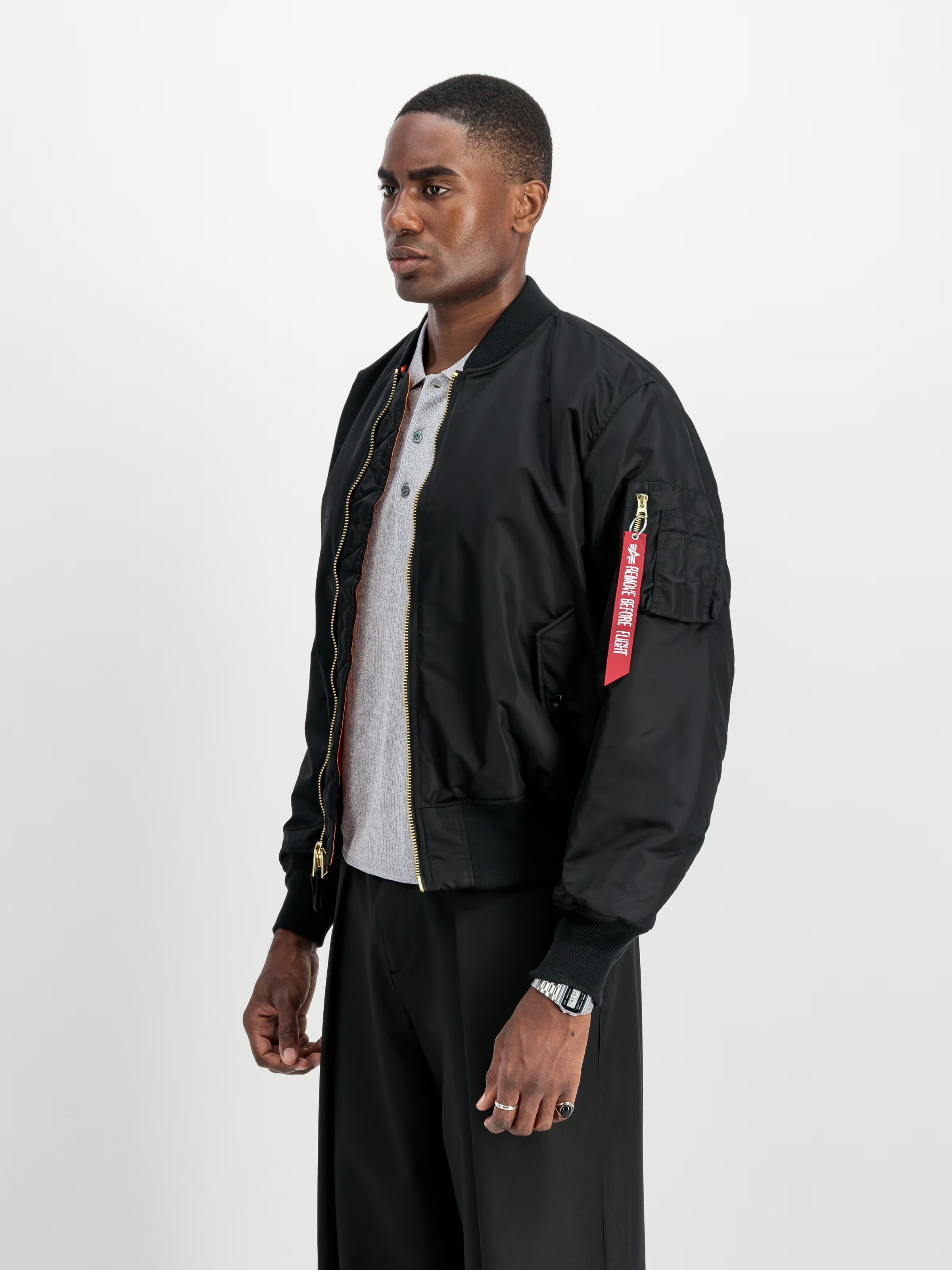 Alpha Industries MA-1 Heritage Bomber Jacket (Black)