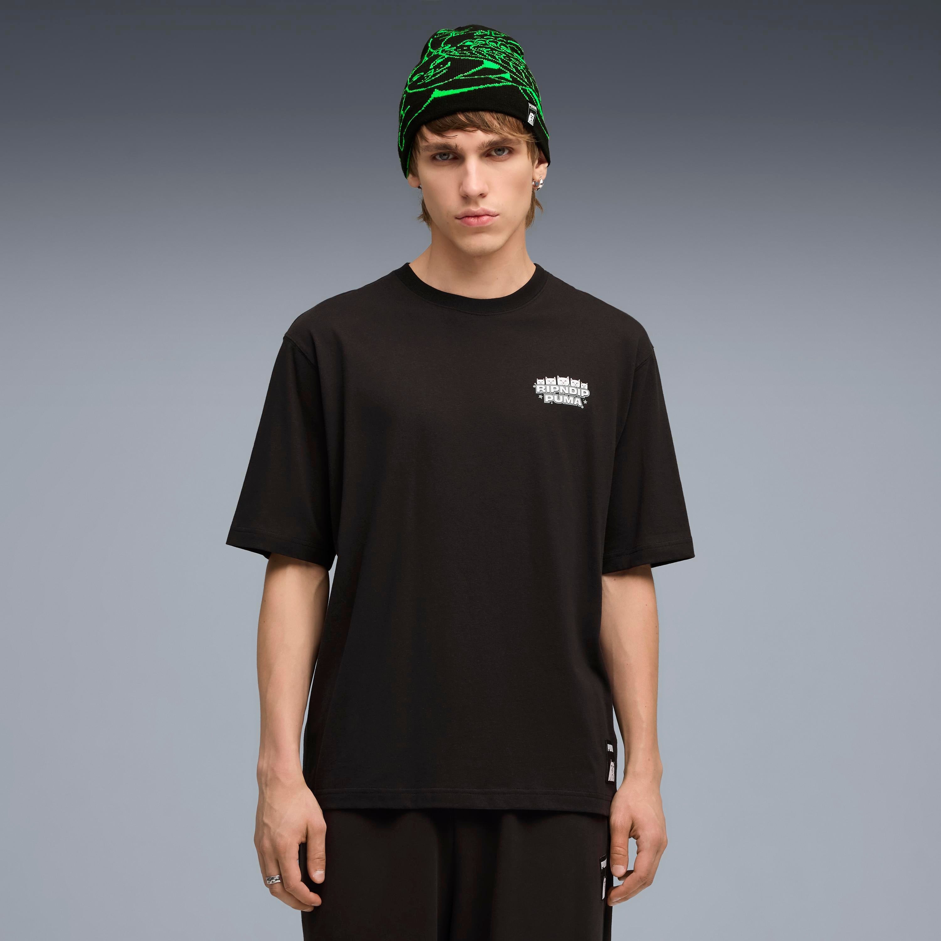 RIPNDIP PUMA X RIPNDIP Boxy Graphic Tee (Puma Black)