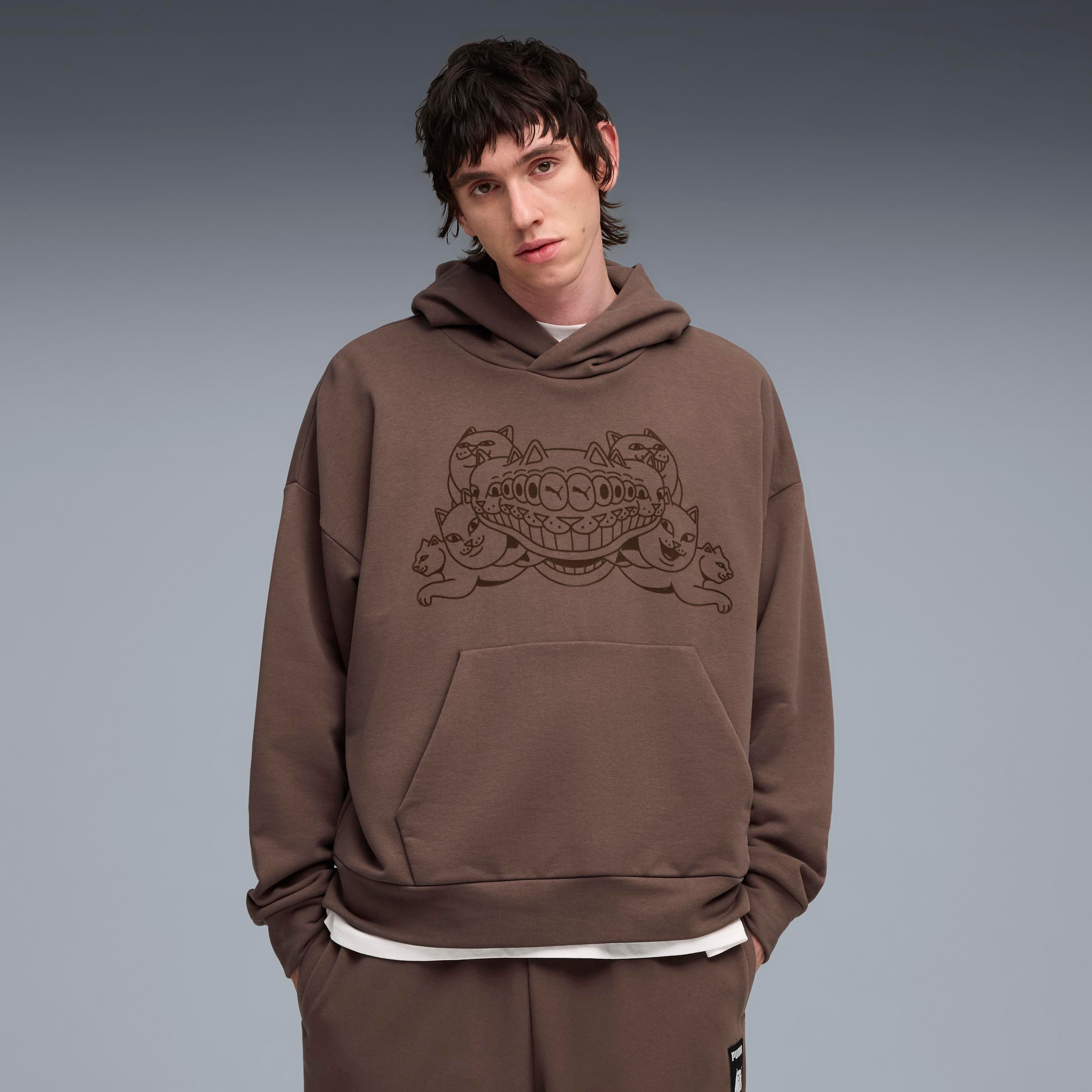 RIPNDIP PUMA X RIPNDIP Boxy Graphic Hoodie (Flat Bronze)