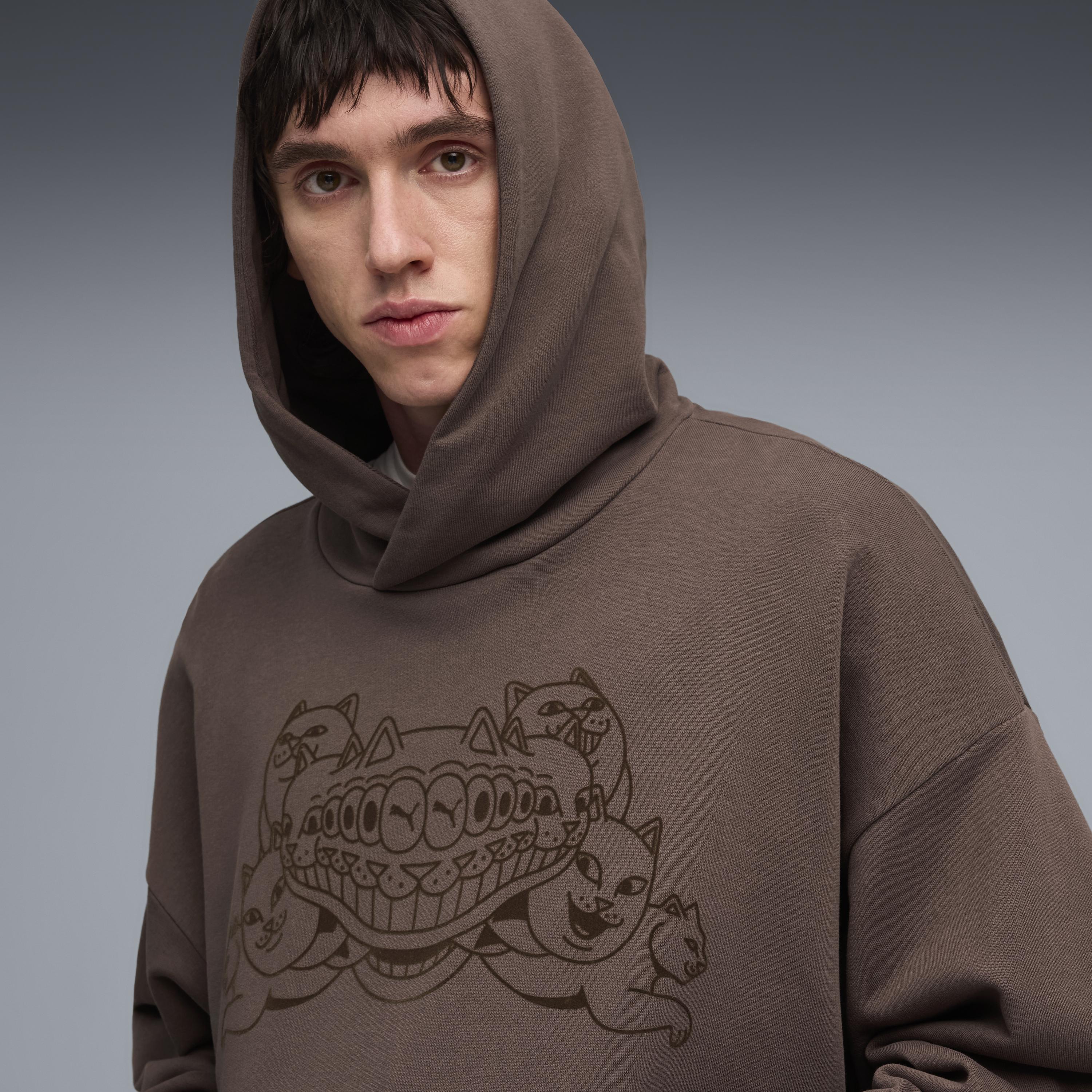 RIPNDIP PUMA X RIPNDIP Boxy Graphic Hoodie (Flat Bronze)