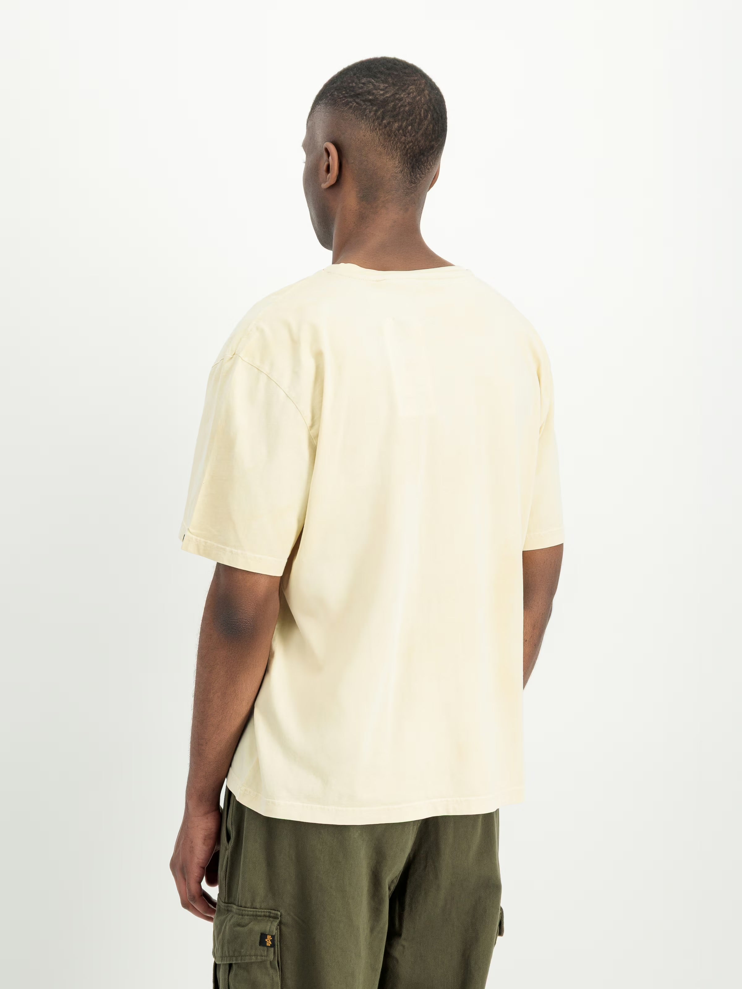Alpha Stencil T-Shirt Vintage White-300