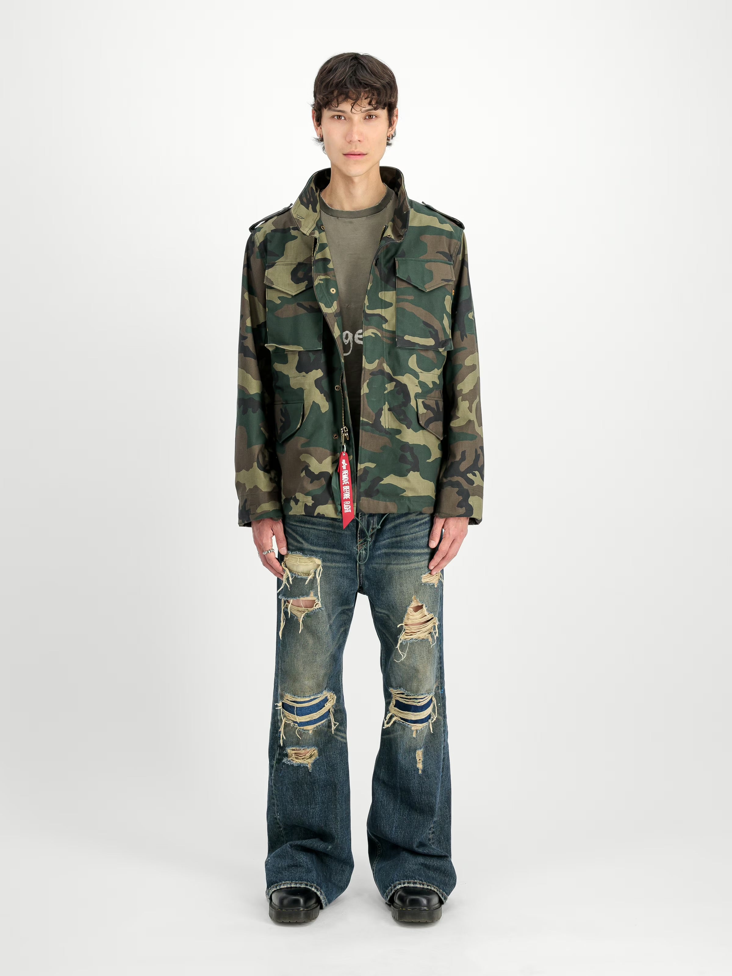 Alpha Industries Studio M-65 Camo Field Jacket (Wdl Camo 65)