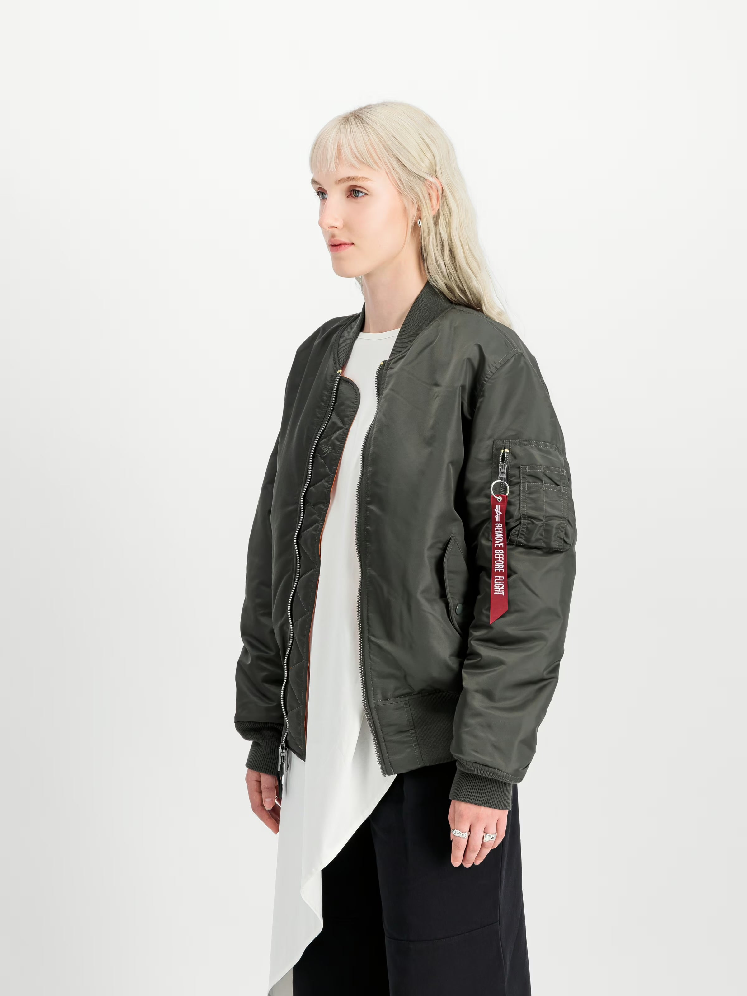 Alpha Industries MA-1 Heritage Bomber Jacket (Rep. Grey)