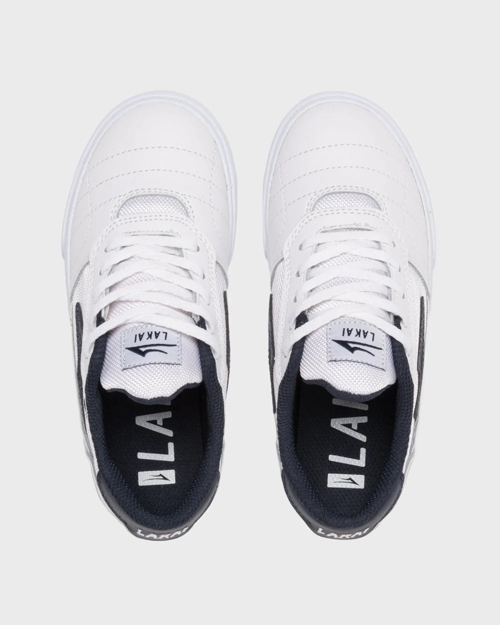 Cambridge Kids - White/Navy Leather