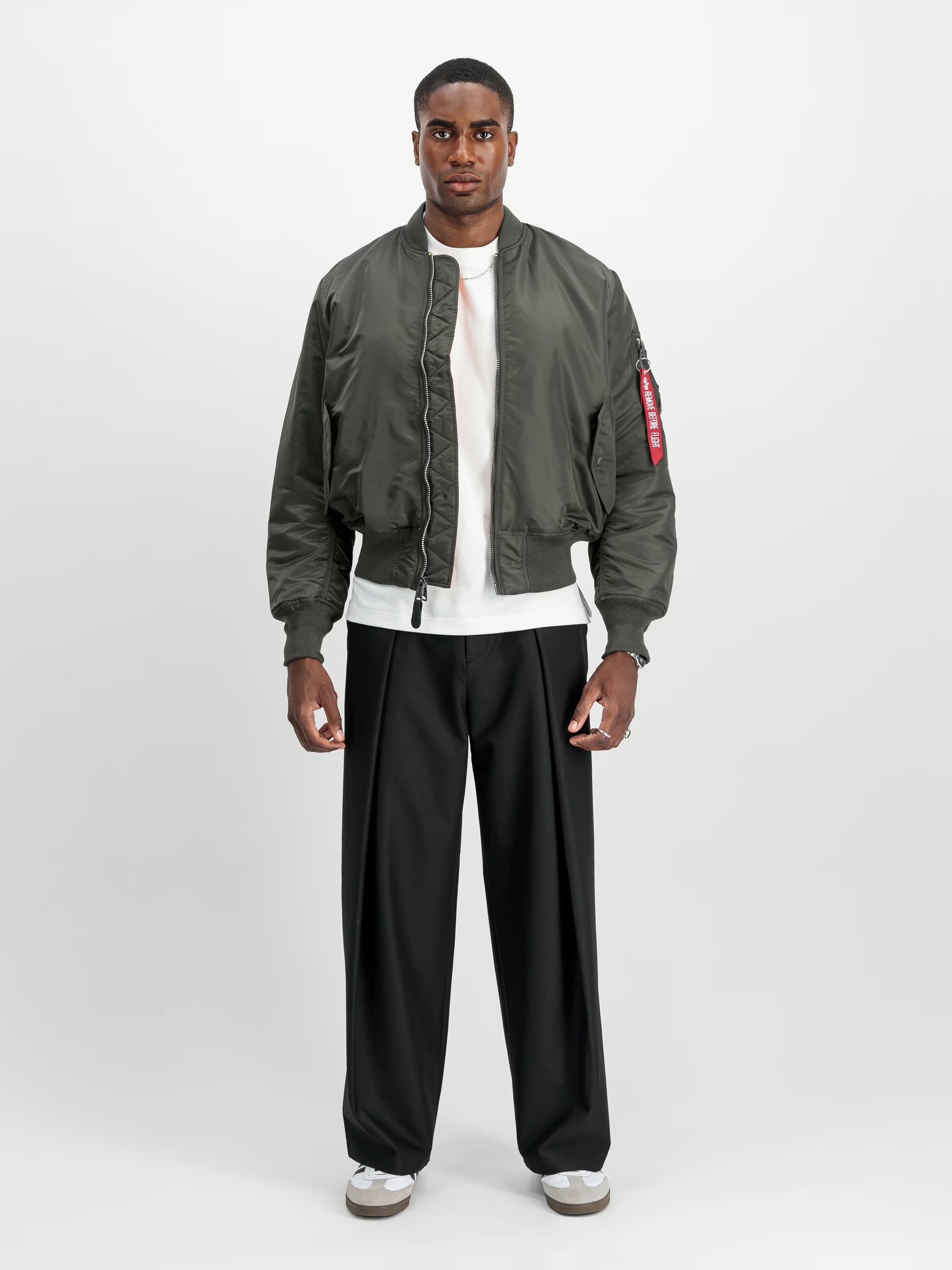 Alpha Industries MA-1 Heritage Bomber Jacket (Rep. Grey)