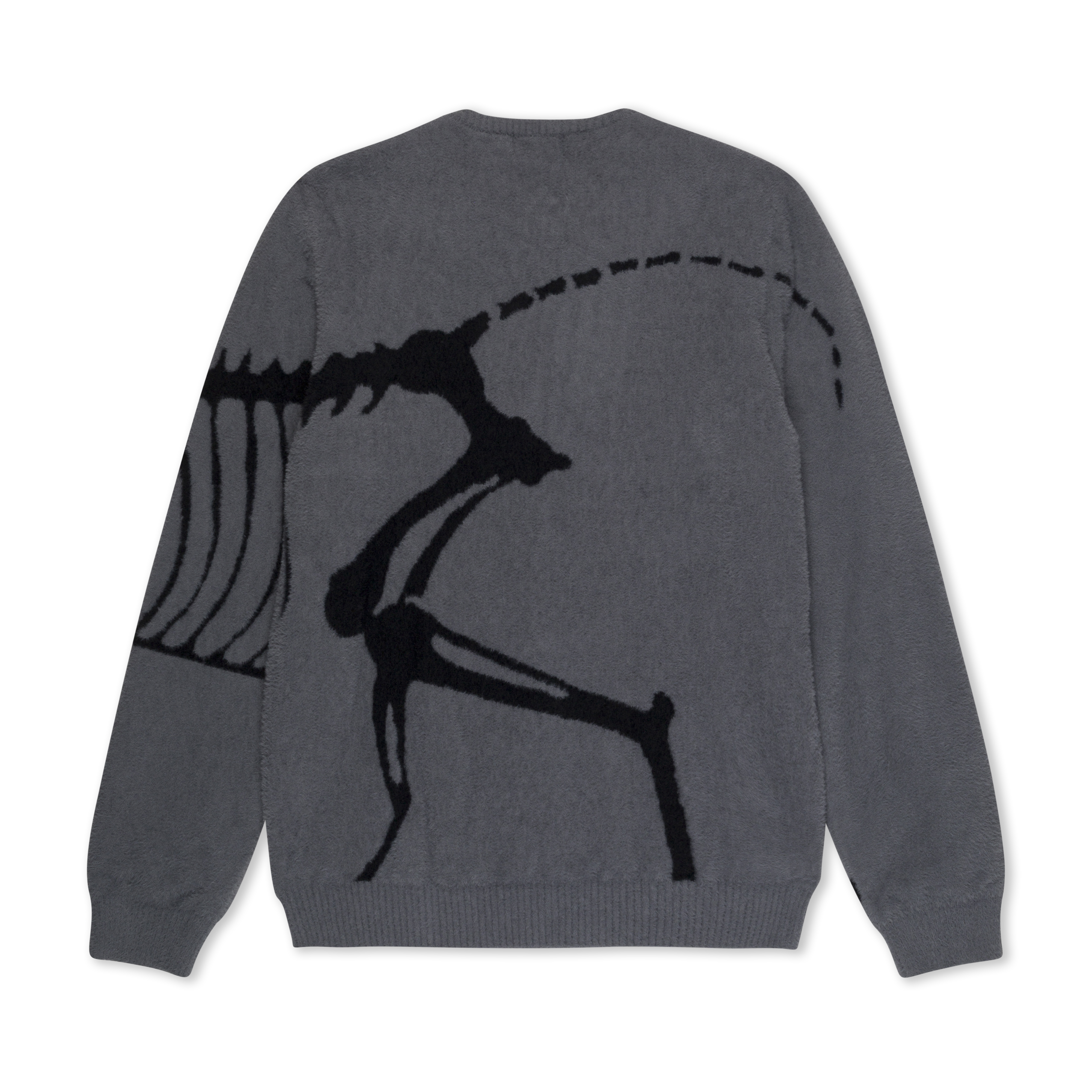 RIPNDIP Fossil Mohair Knit Sweater (Charcoal)