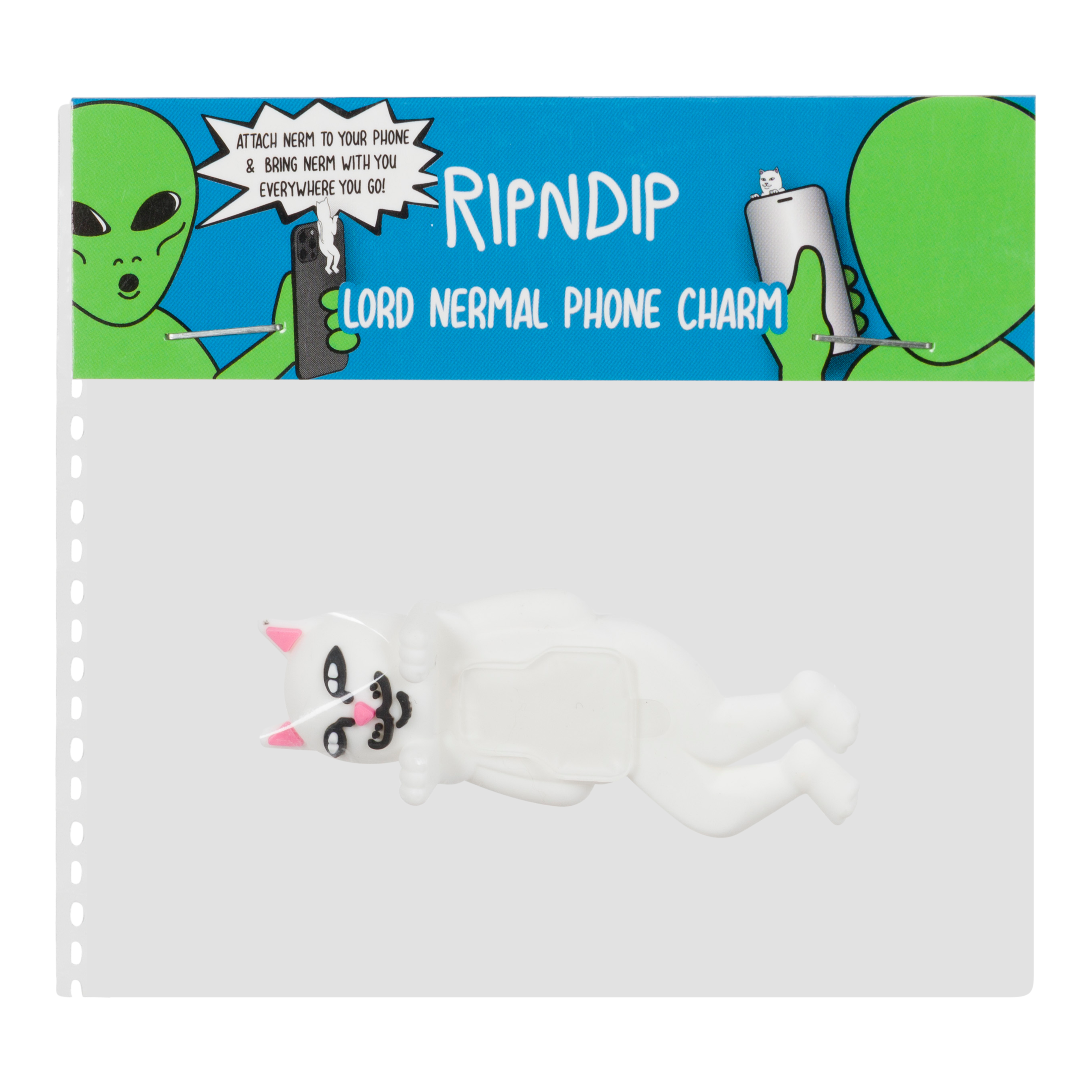 RIPNDIP Lord Nermal Phone Charm (White)