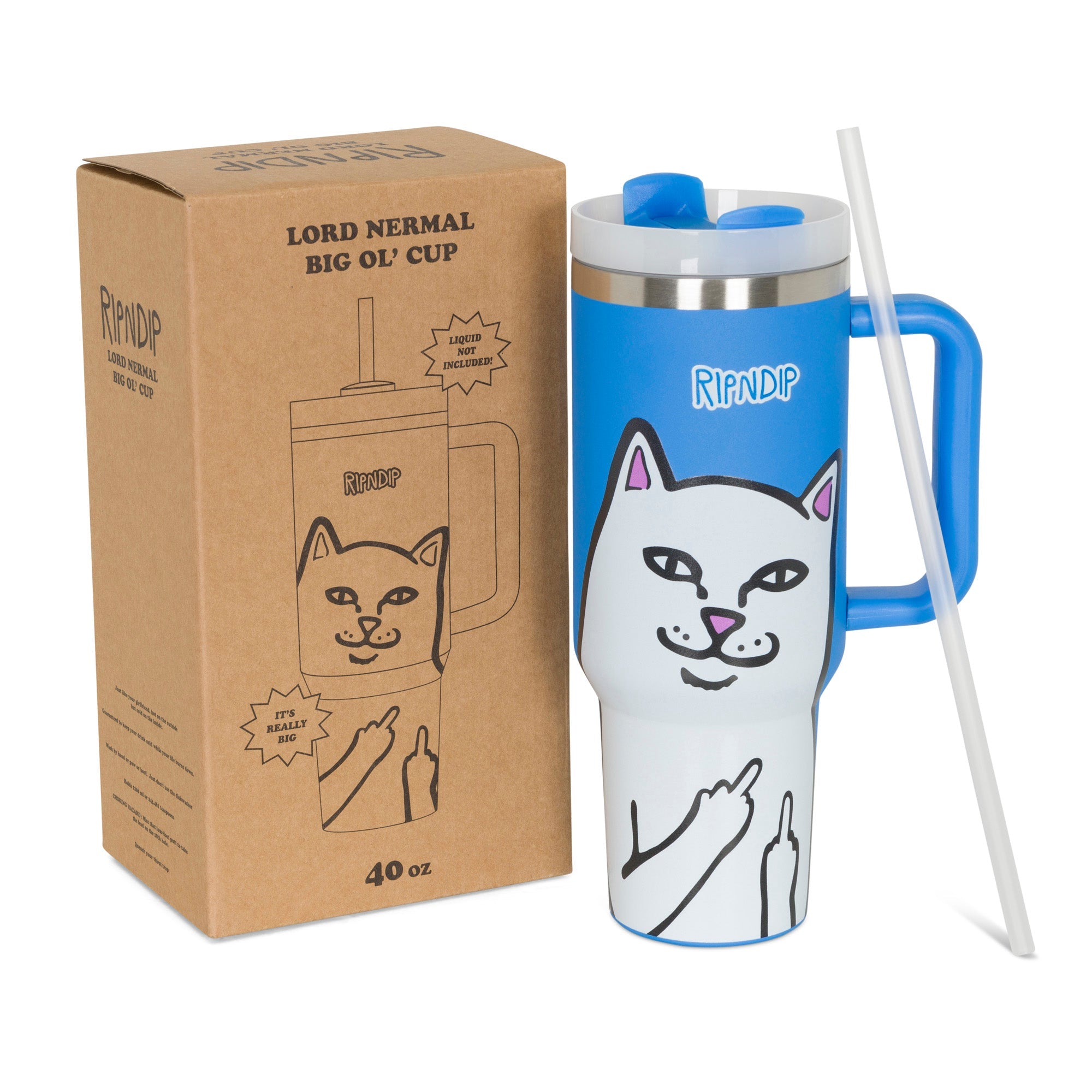 RIPNDIP Lord Nermal Big Ol Cup Tumbler (Blue)