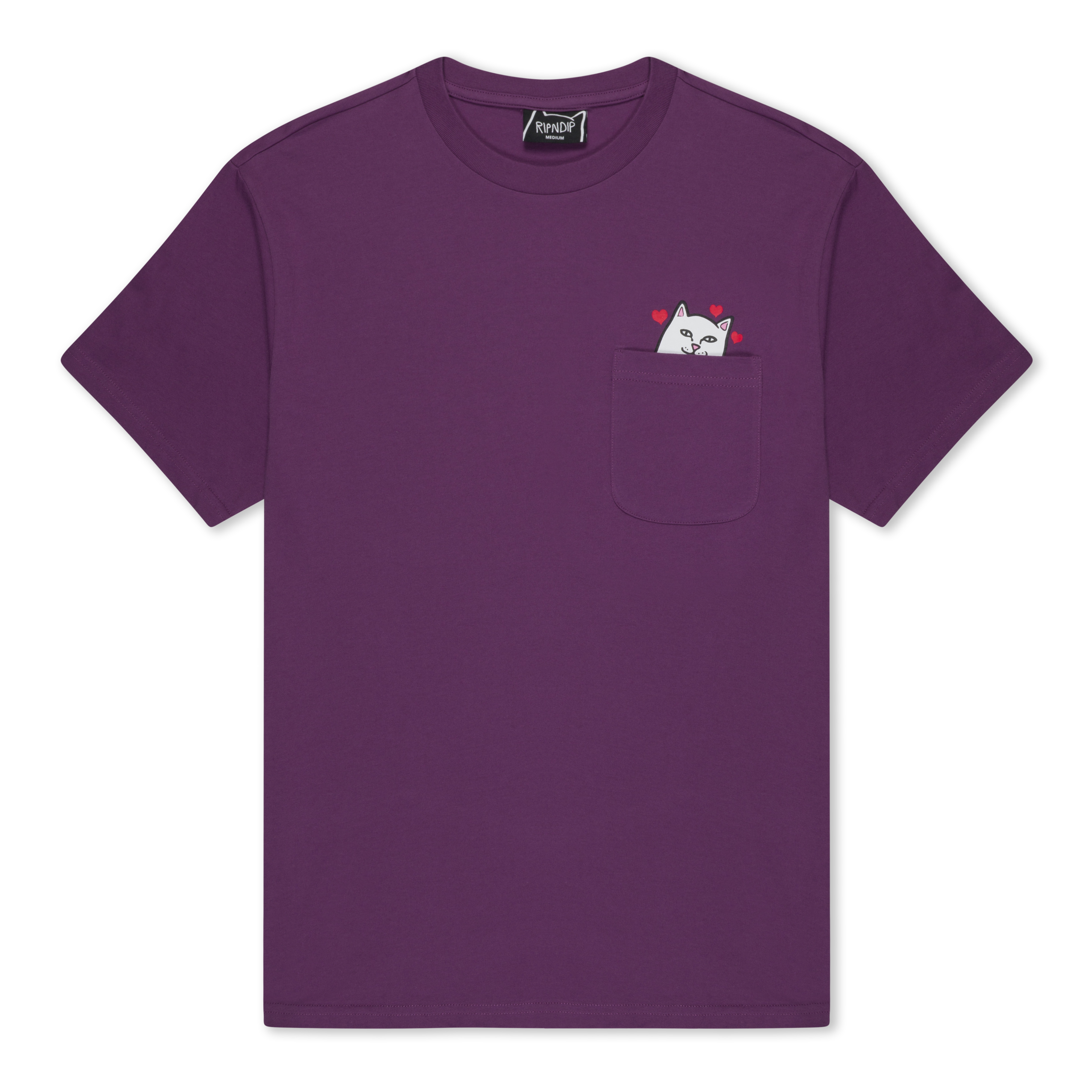 RIPNDIP Nermal Loves Pocket Tee (Plum)
