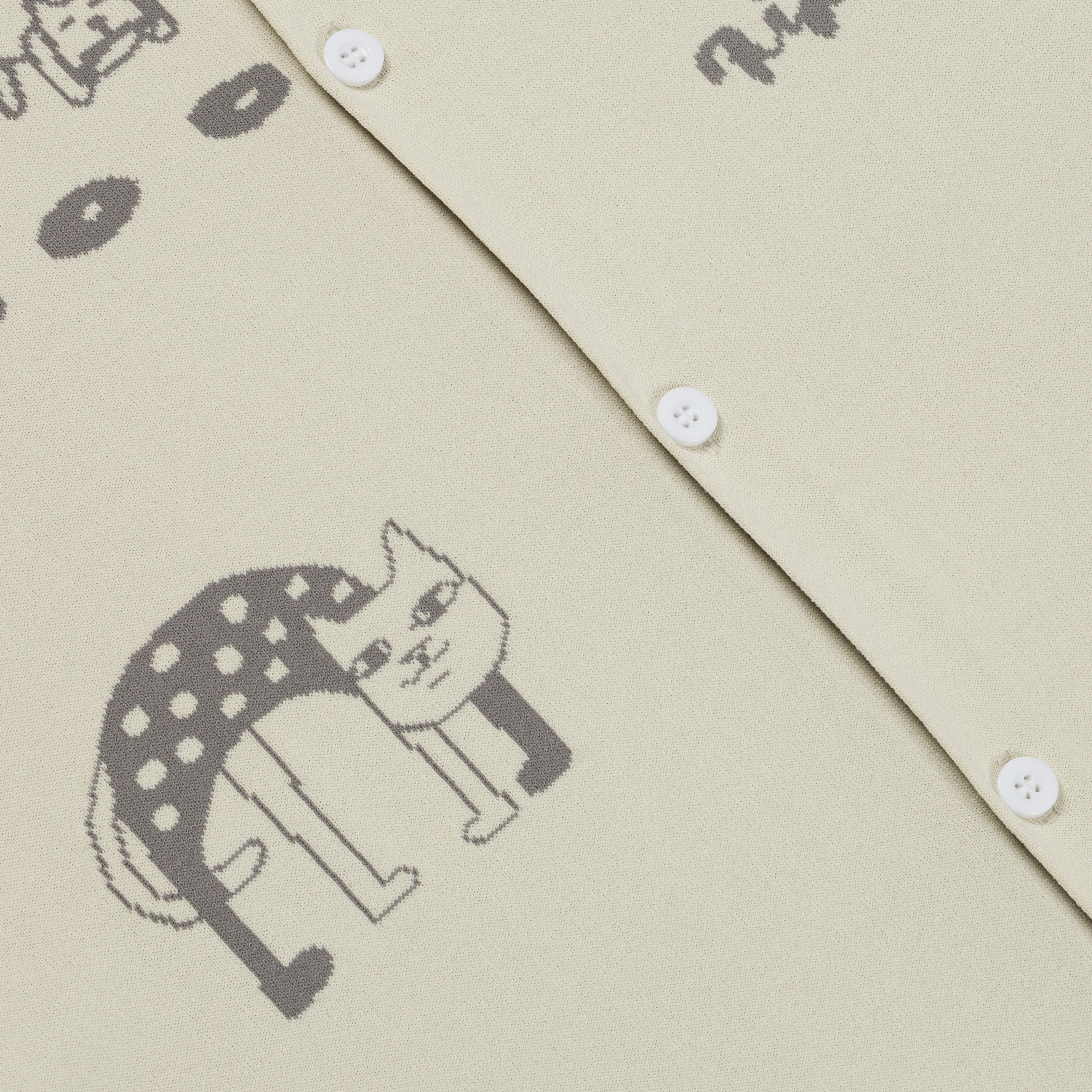 RIPNDIP Blonded Reversible Button Up (Sand / Charcoal)