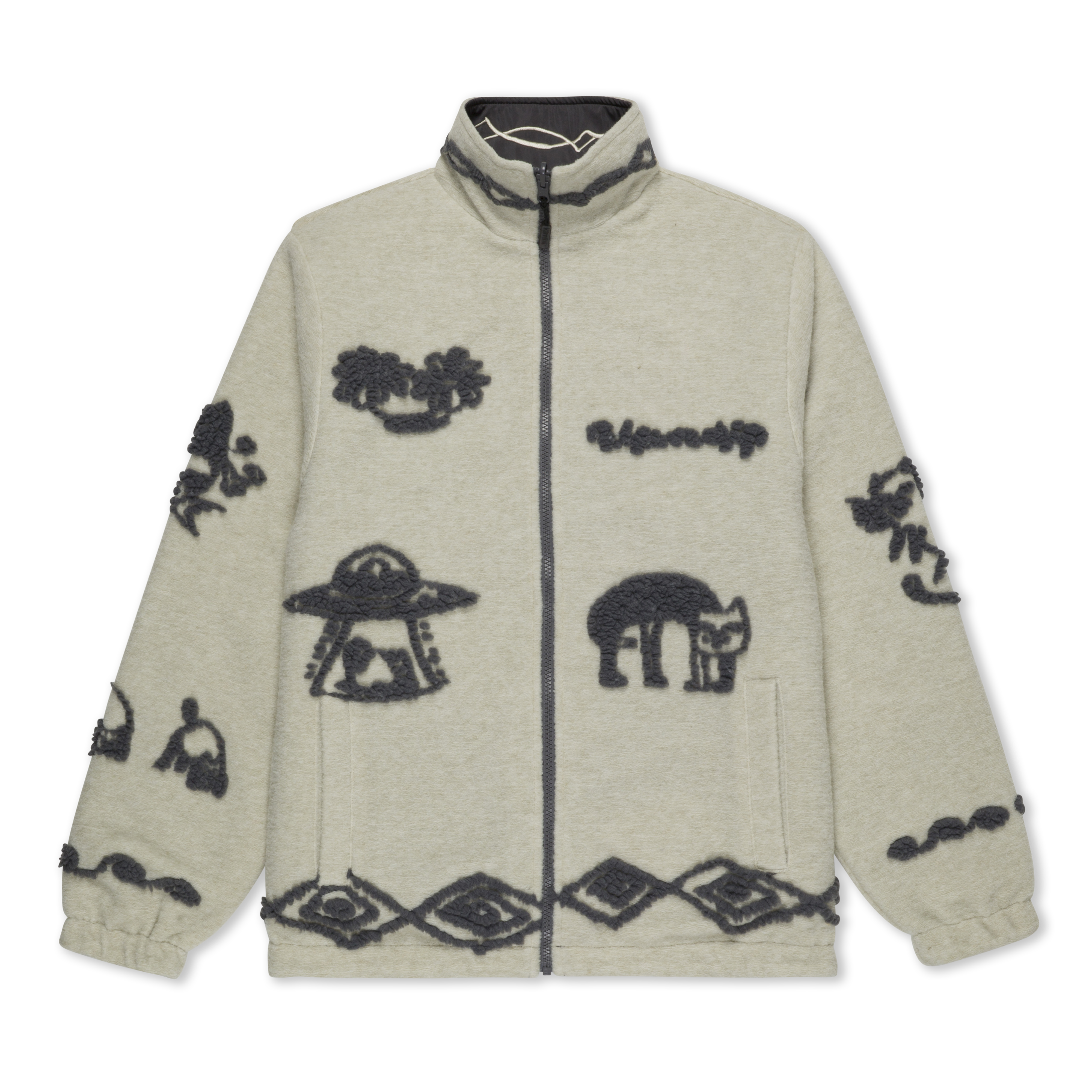 RIPNDIP Blonded Reversible Jacket (Sand / Charcoal)