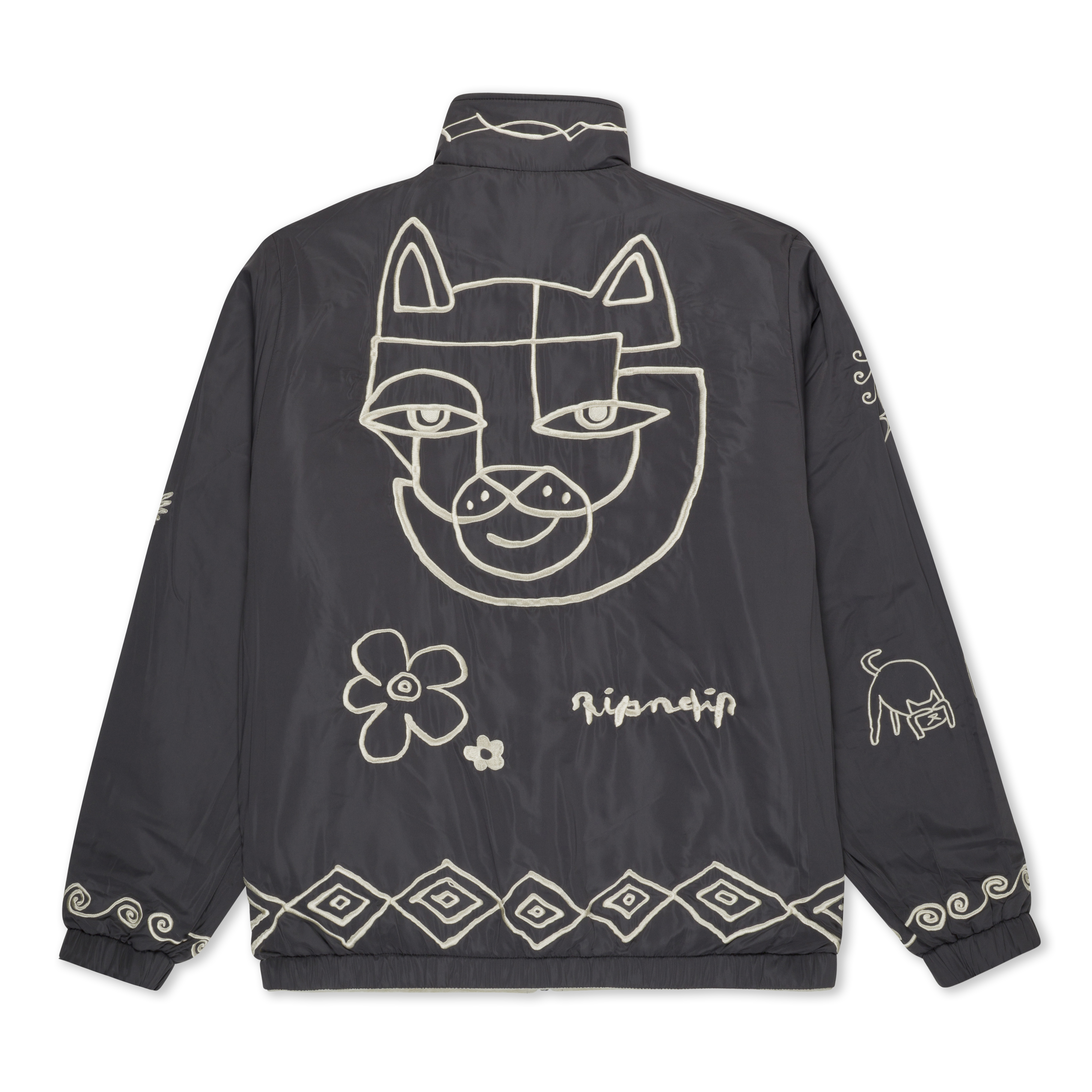 RIPNDIP Blonded Reversible Jacket (Sand / Charcoal)
