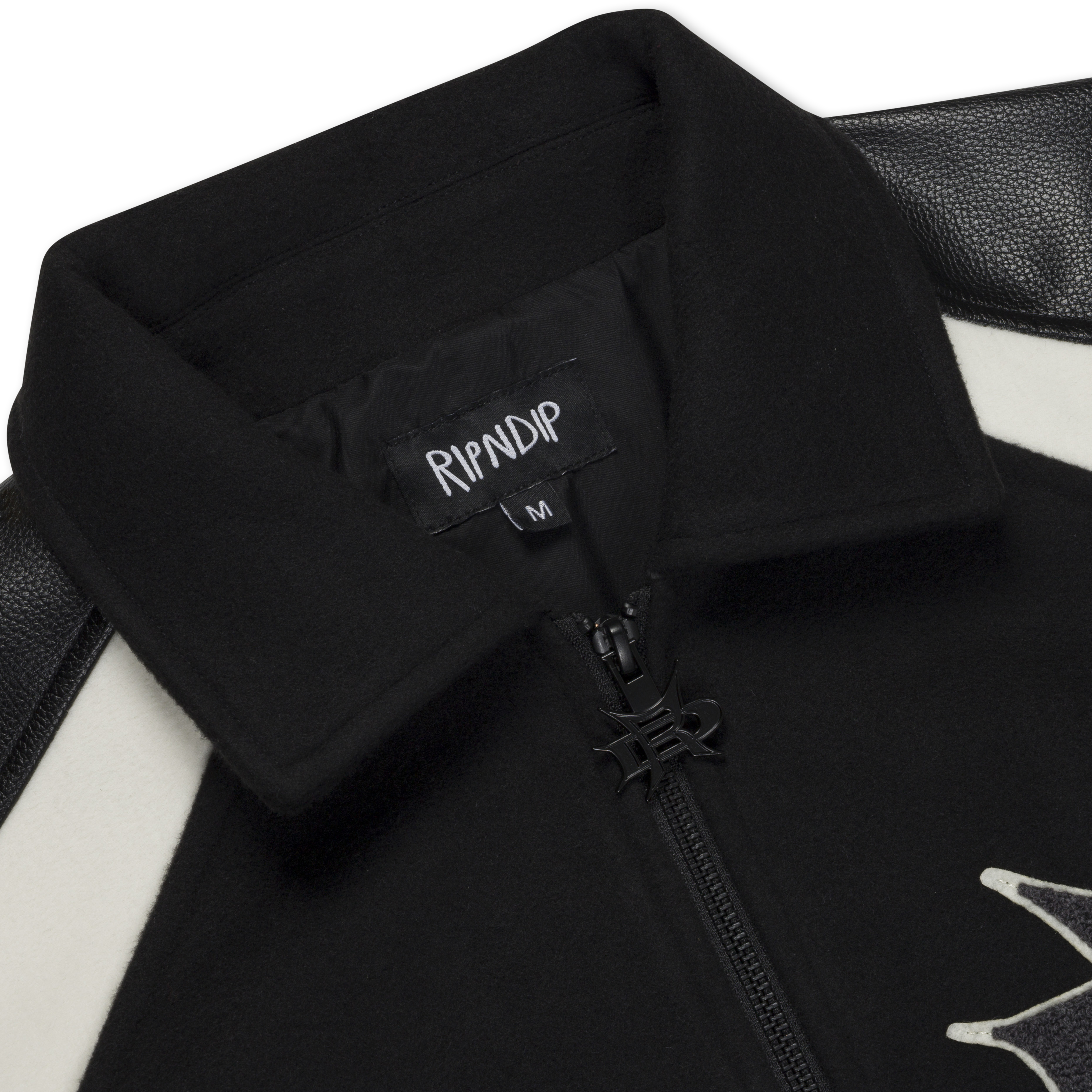 RIPNDIP Luther Leather Jacket (Black / Sand)