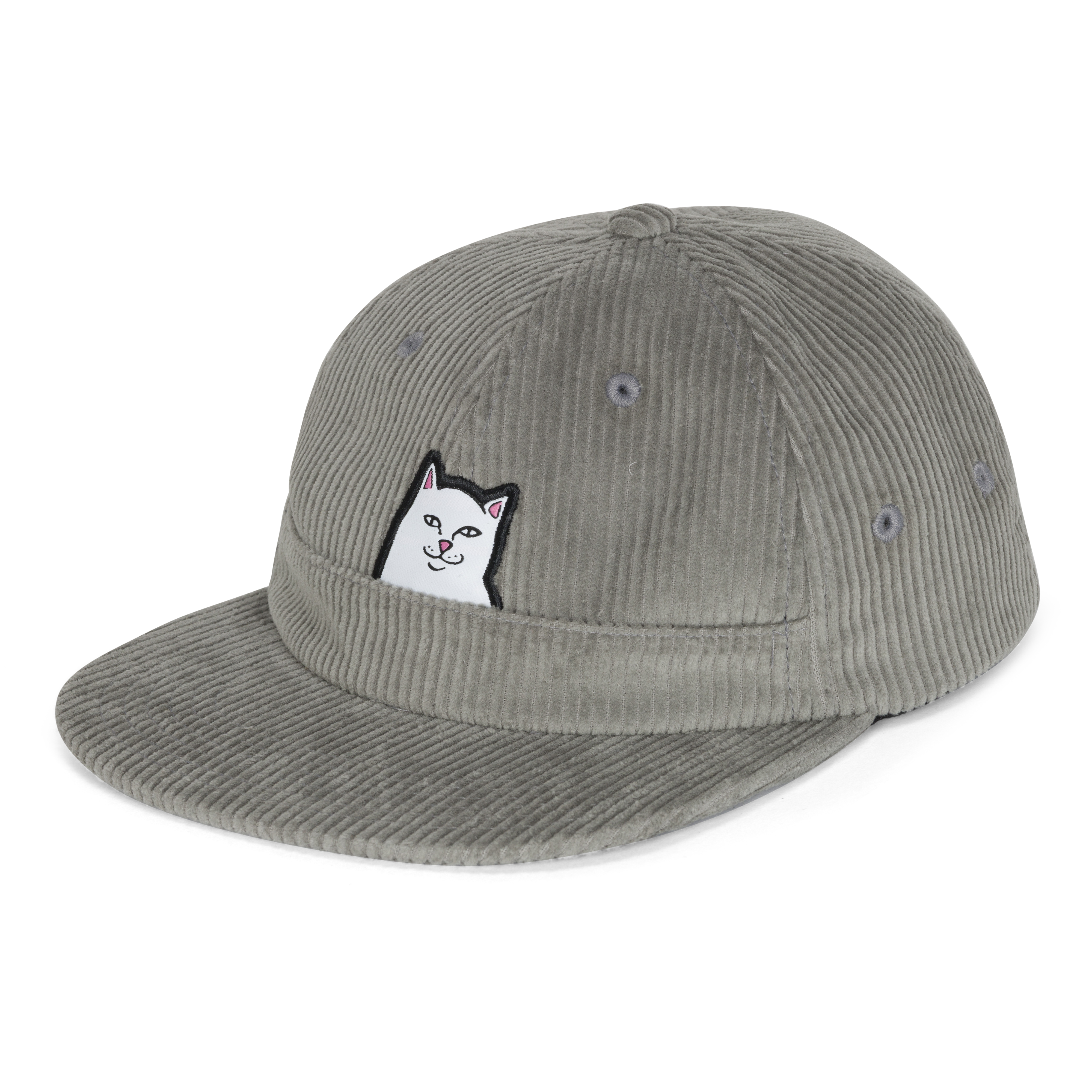 RIPNDIP Lord Nermal Corduroy Snapback  (Charcoal )