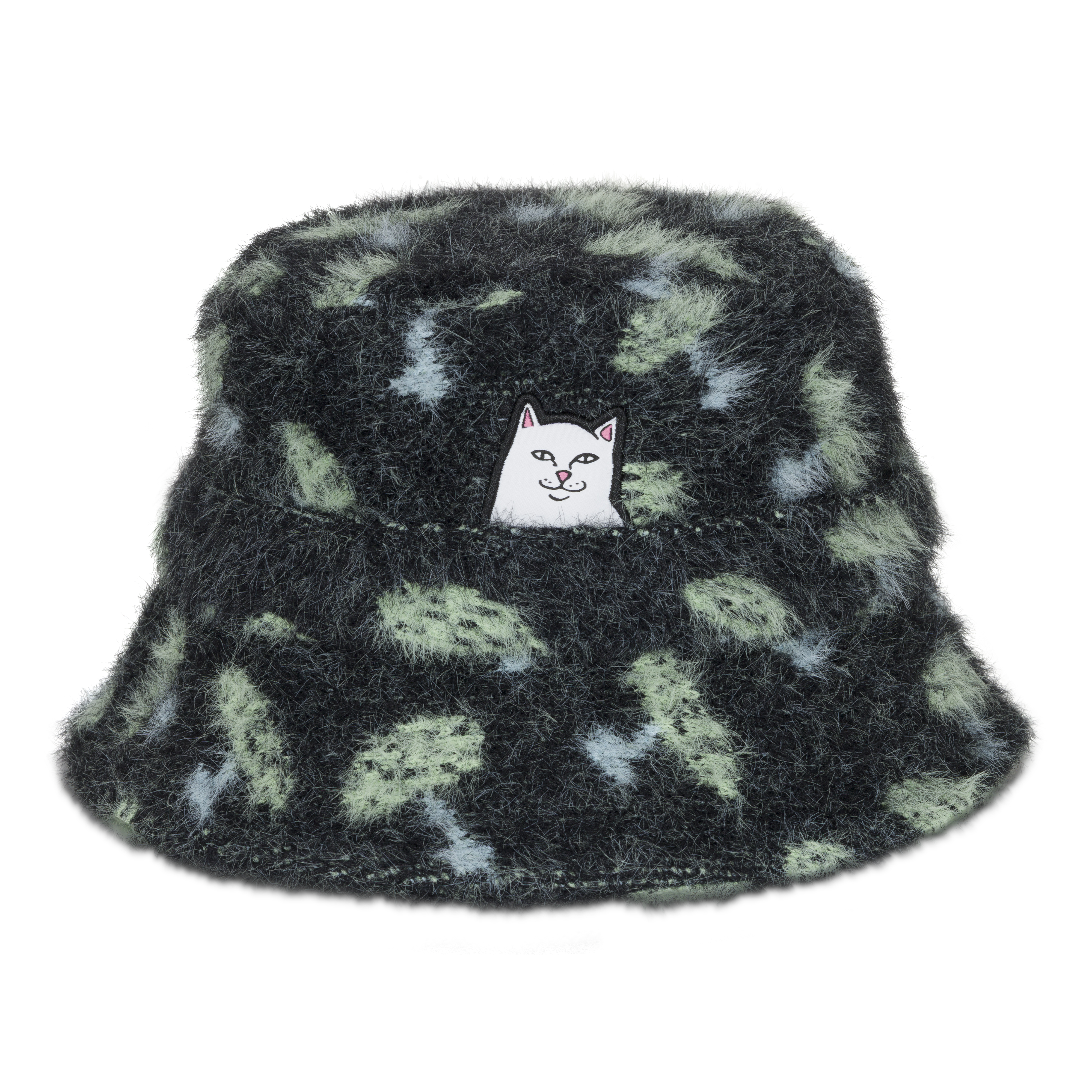 RIPNDIP Lord Nermal World Mohair Bucket Hat (Black)