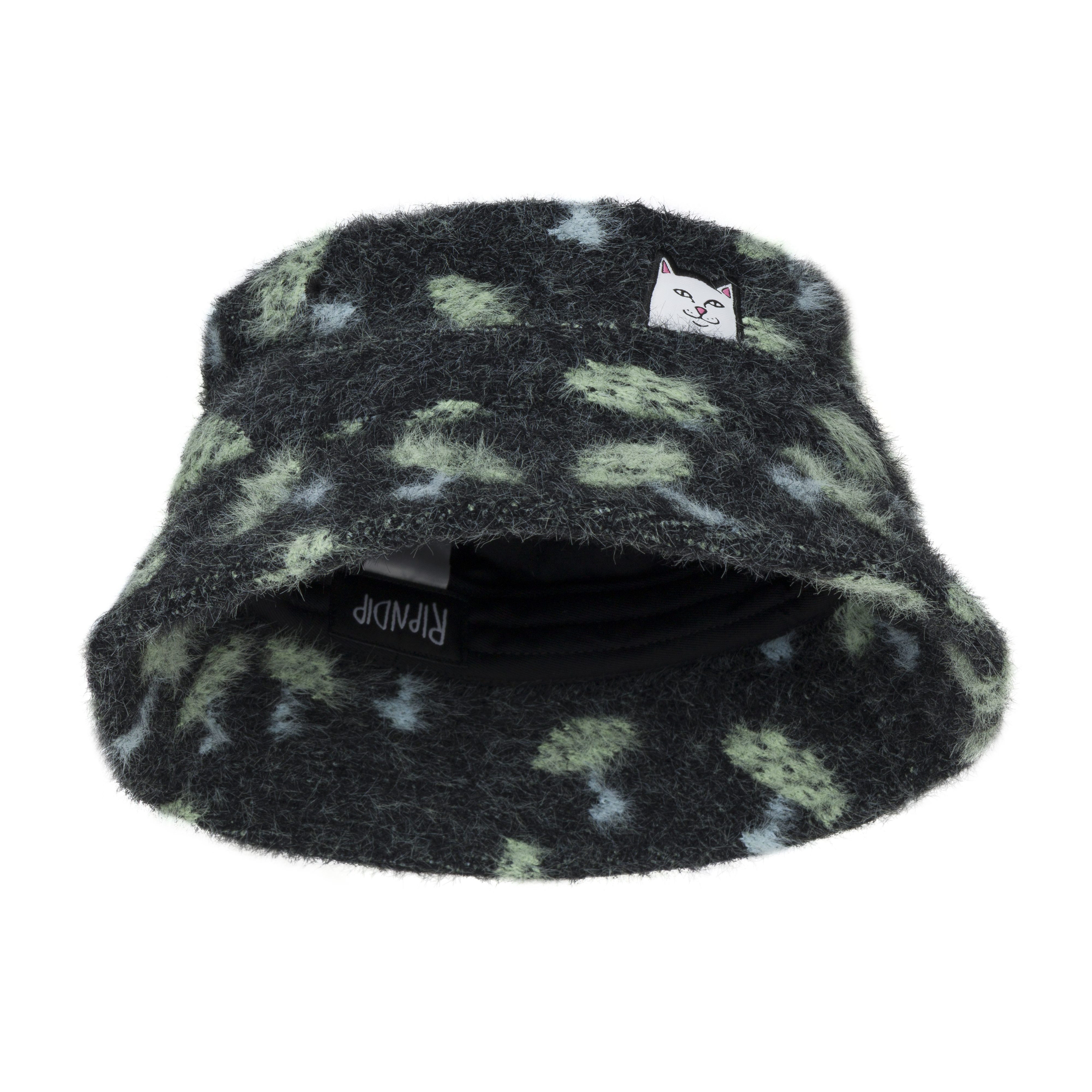RIPNDIP Lord Nermal World Mohair Bucket Hat (Black)