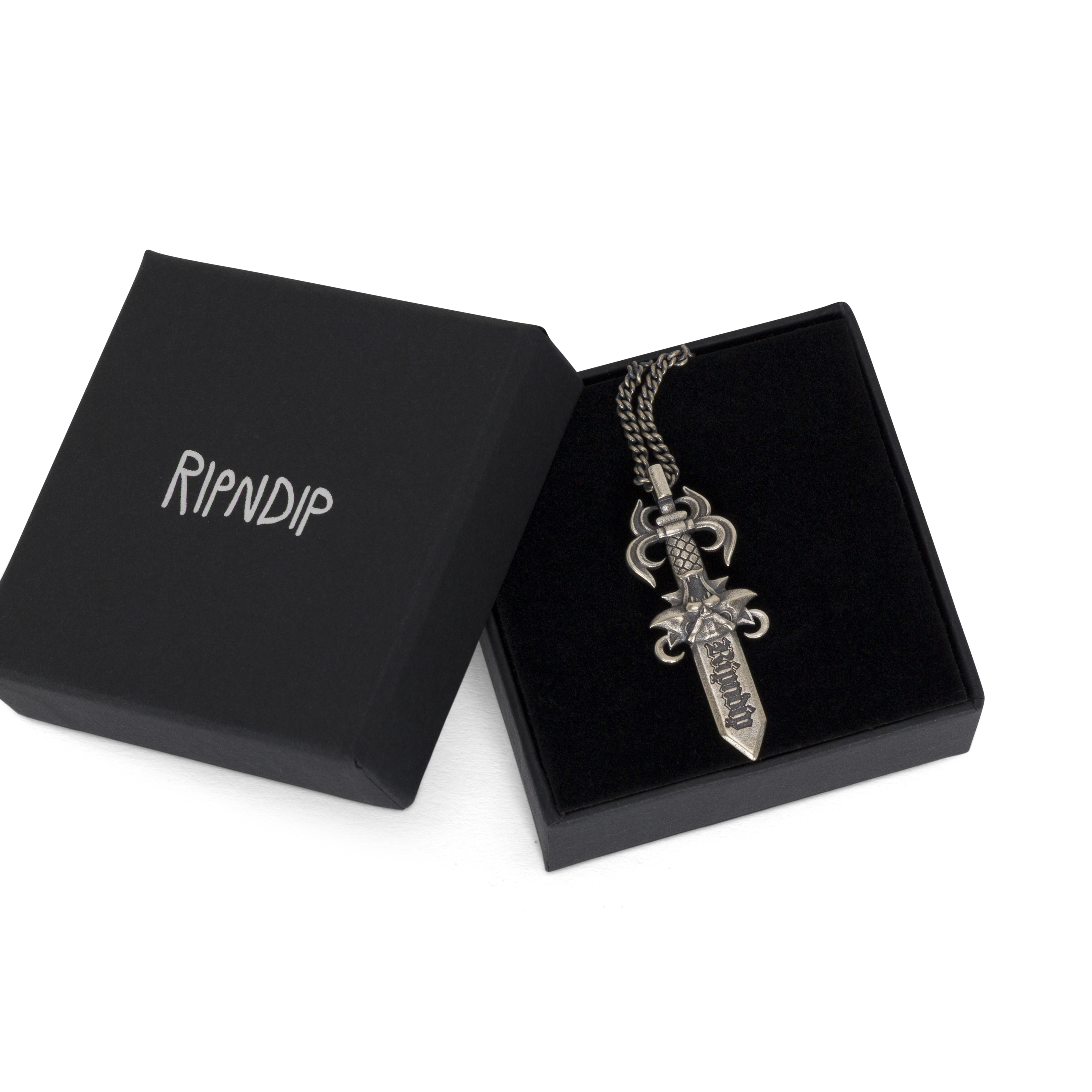 RIPNDIP Nerm Dagger Necklace (Silver)