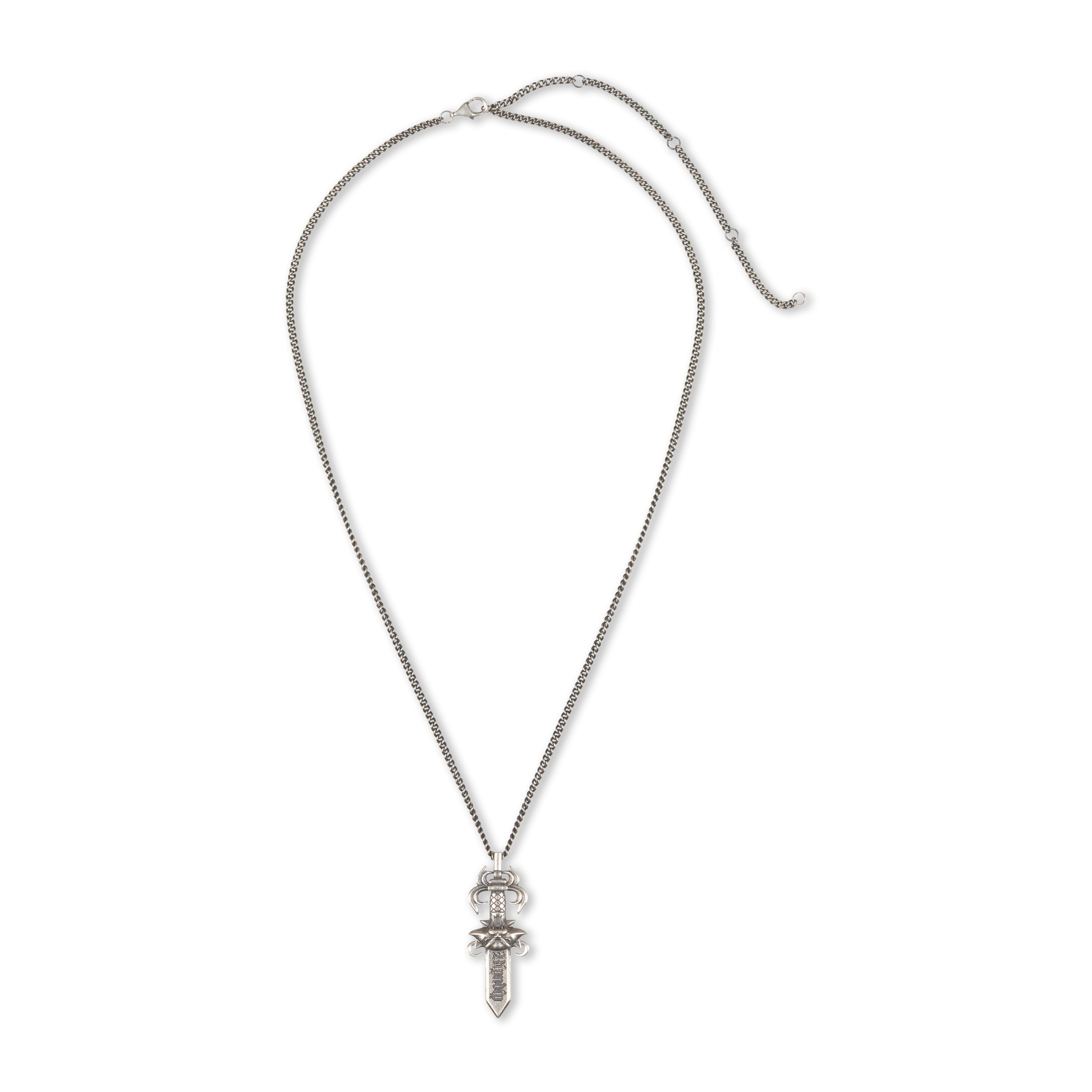 RIPNDIP Nerm Dagger Necklace (Silver)