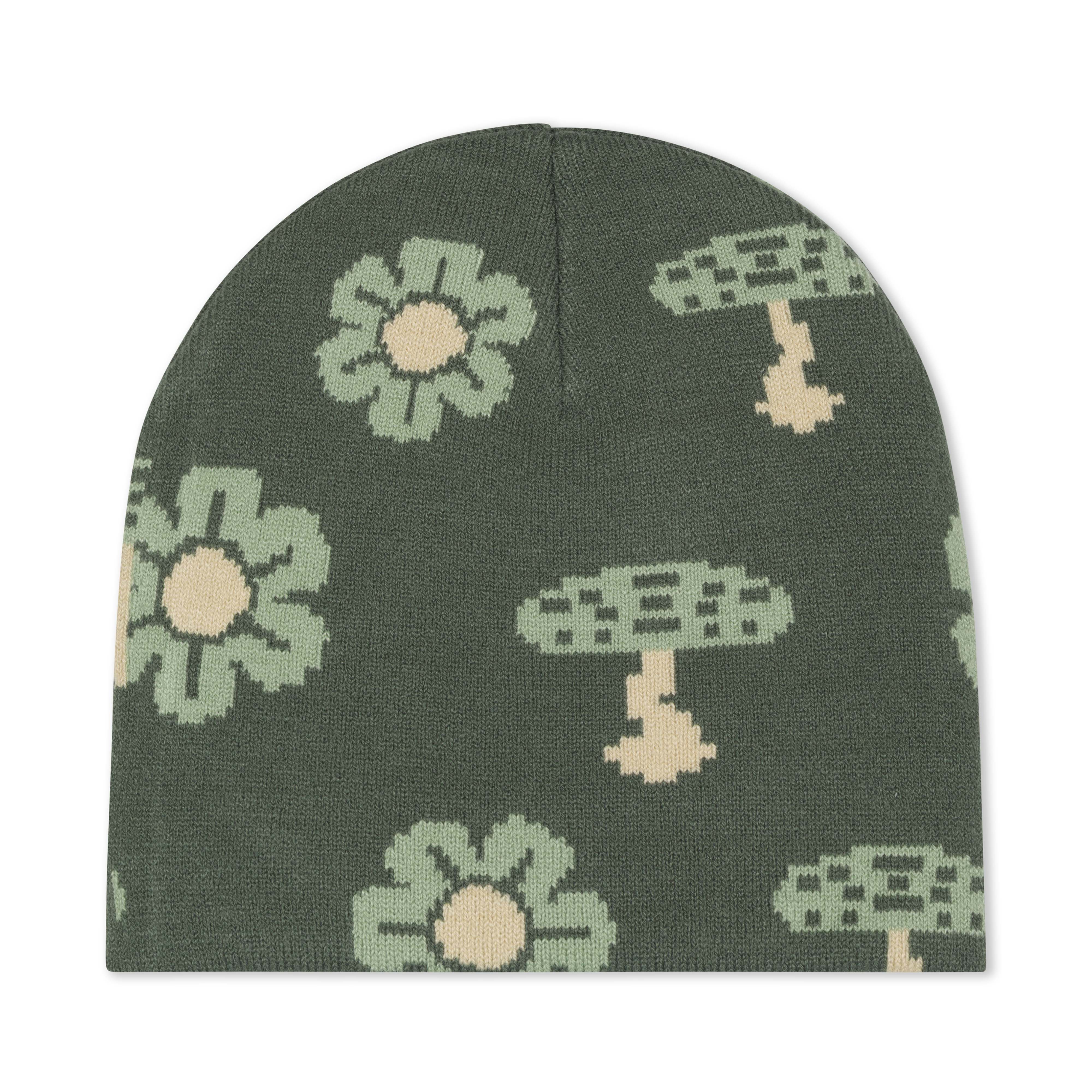 RIPNDIP Out Of This World Skull Beanie (Sage Green)