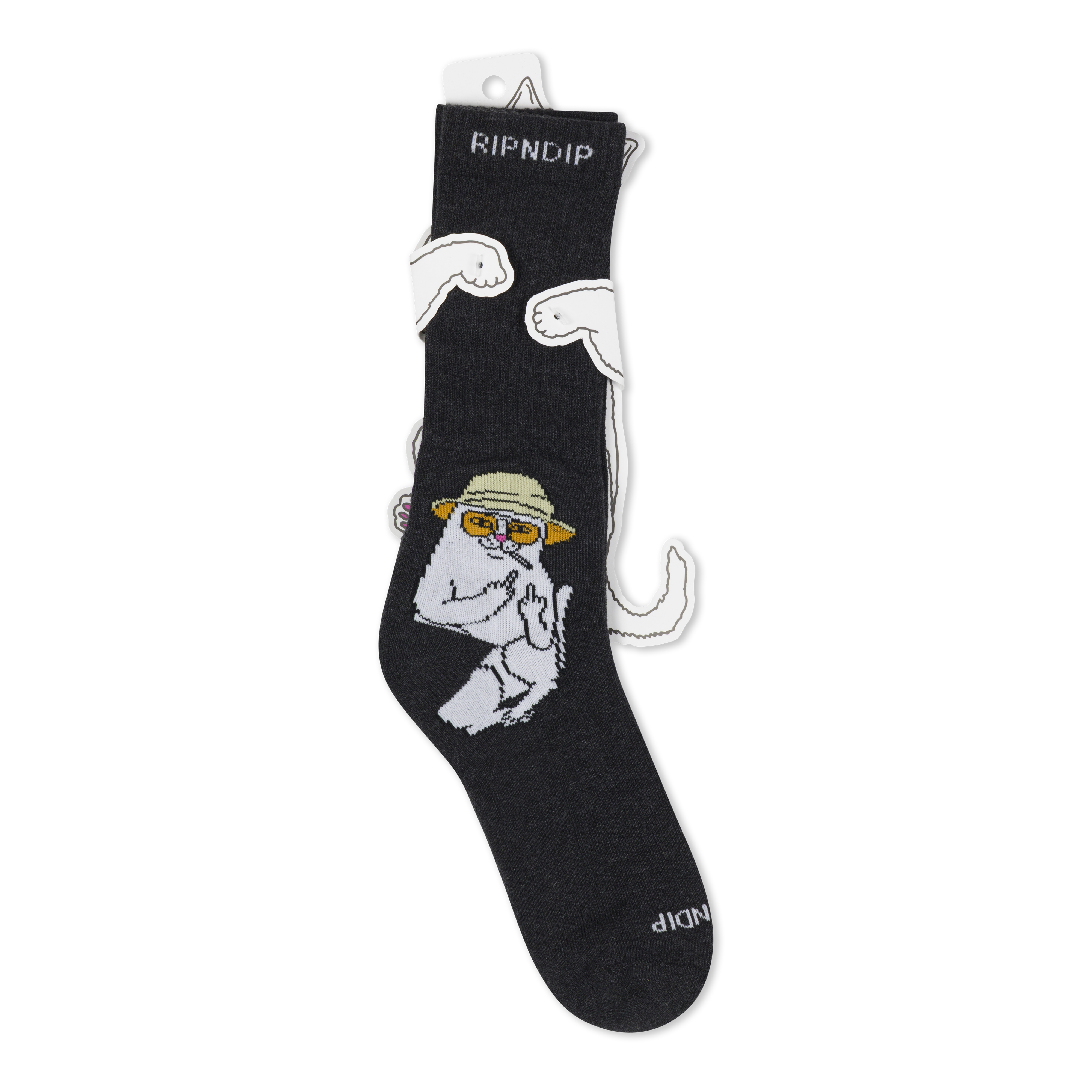 RIPNDIP Nermal S Thompson Socks (Black Heather)