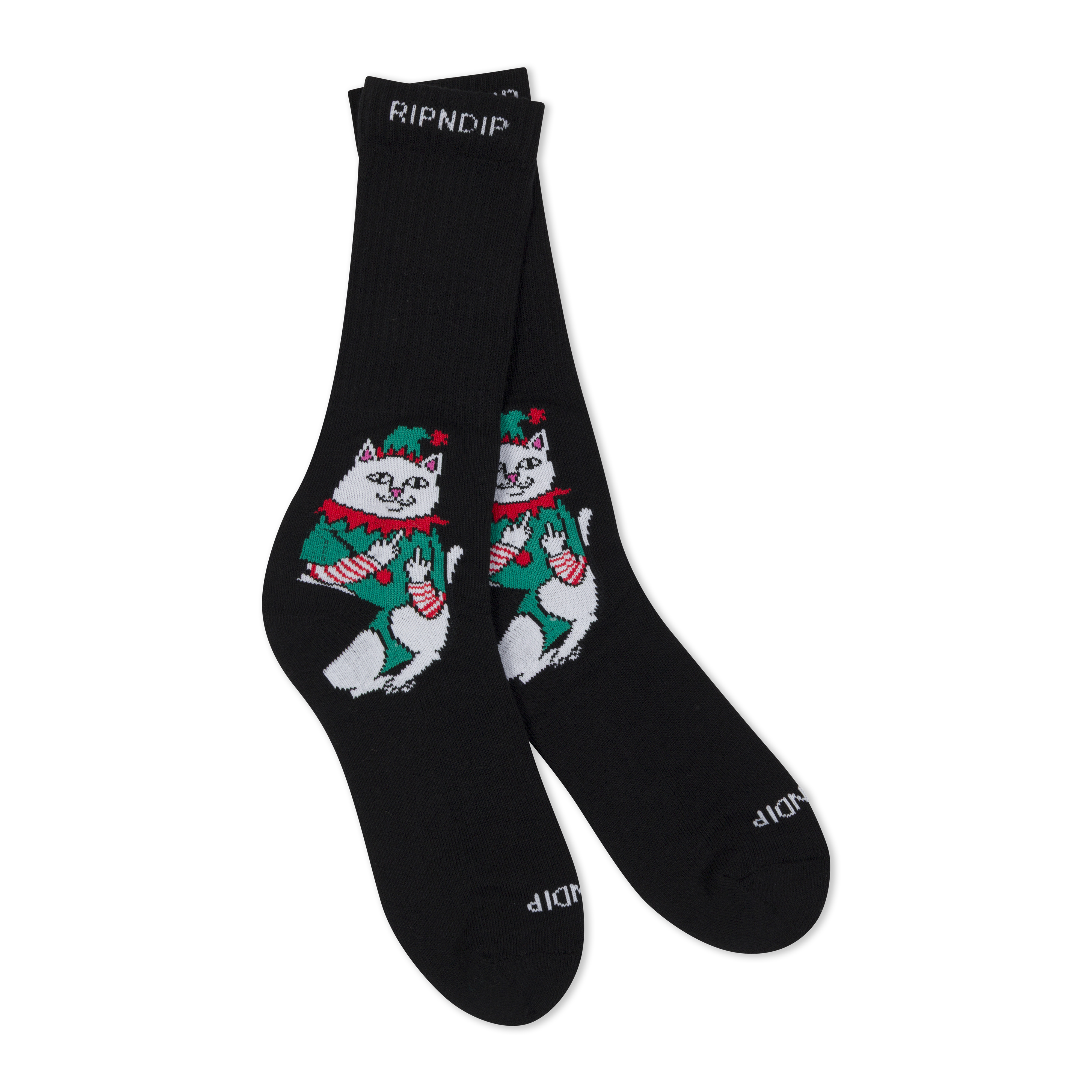 RIPNDIP Nermal Elf Socks (Black)