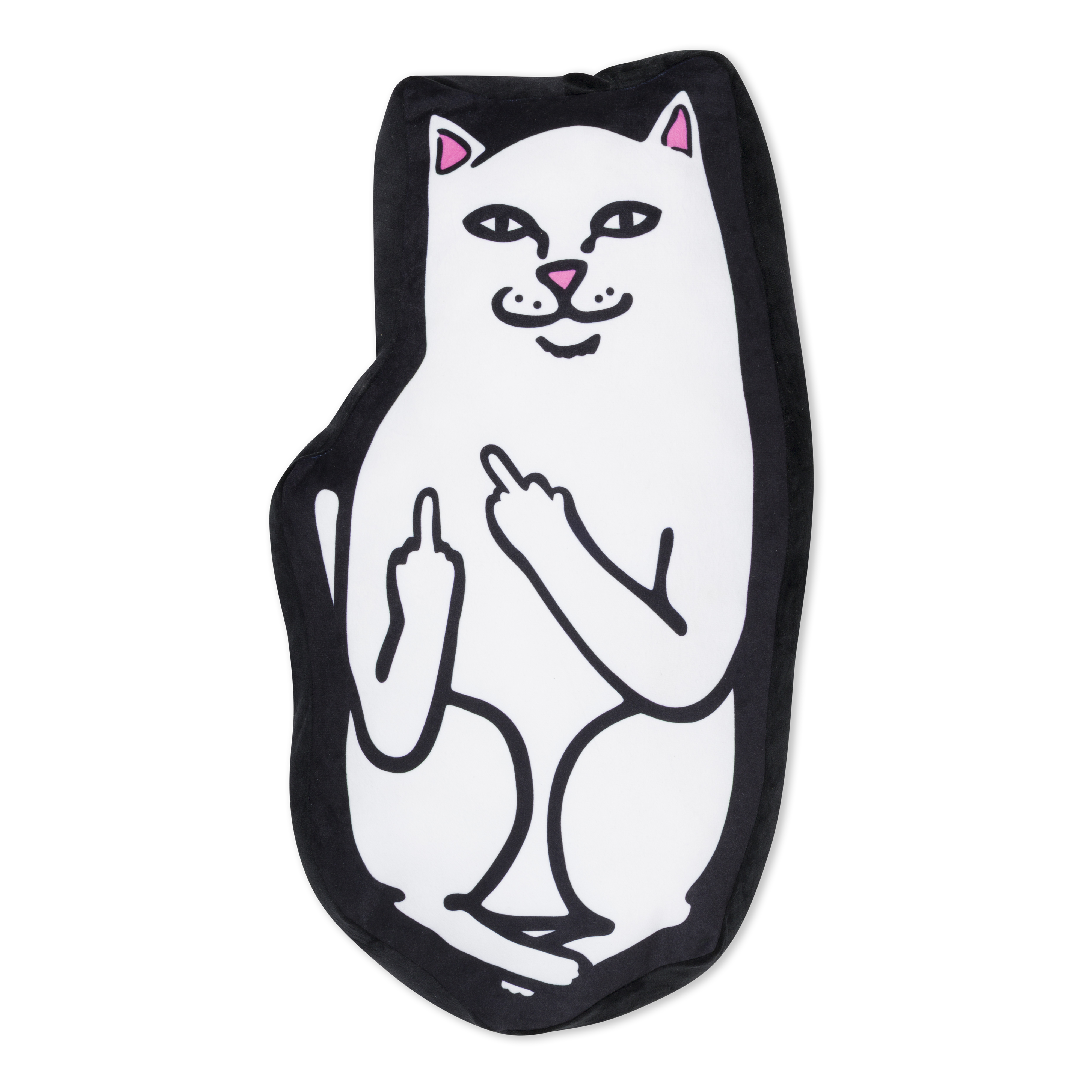 RIPNDIP Lord Nermal Pillow  (Black)