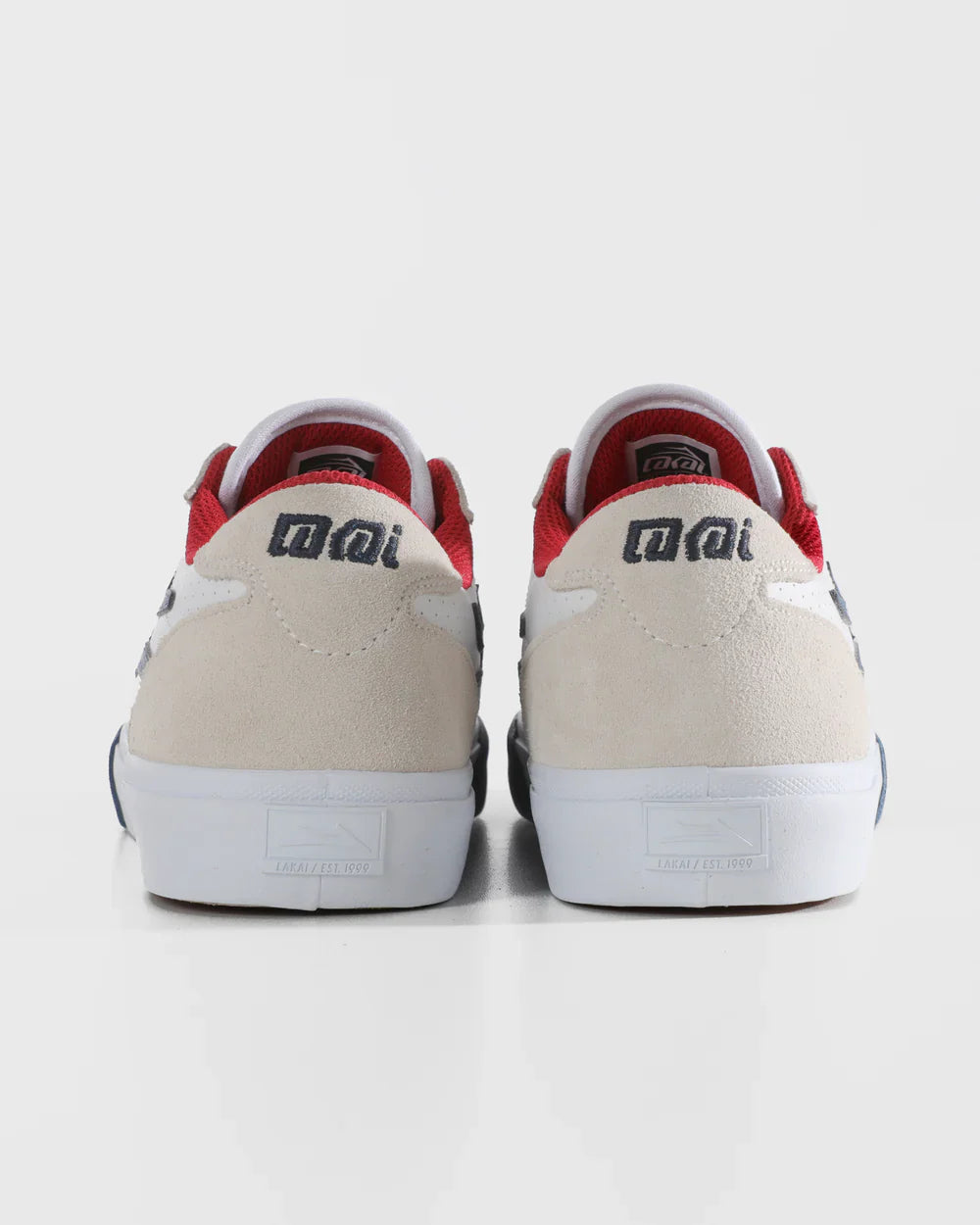 Manchester - White Suede Navy Perf