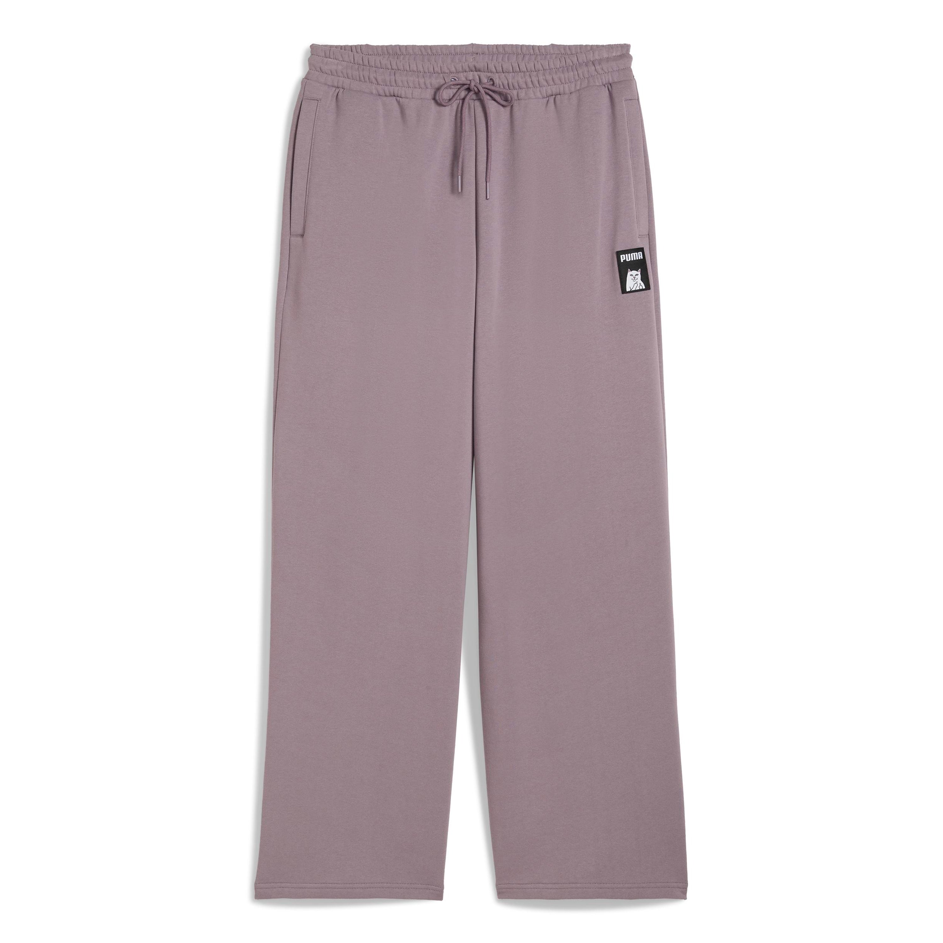 RIPNDIP PUMA X RIPNDIP Oversized Wide Sweatpants (Plum Jam)