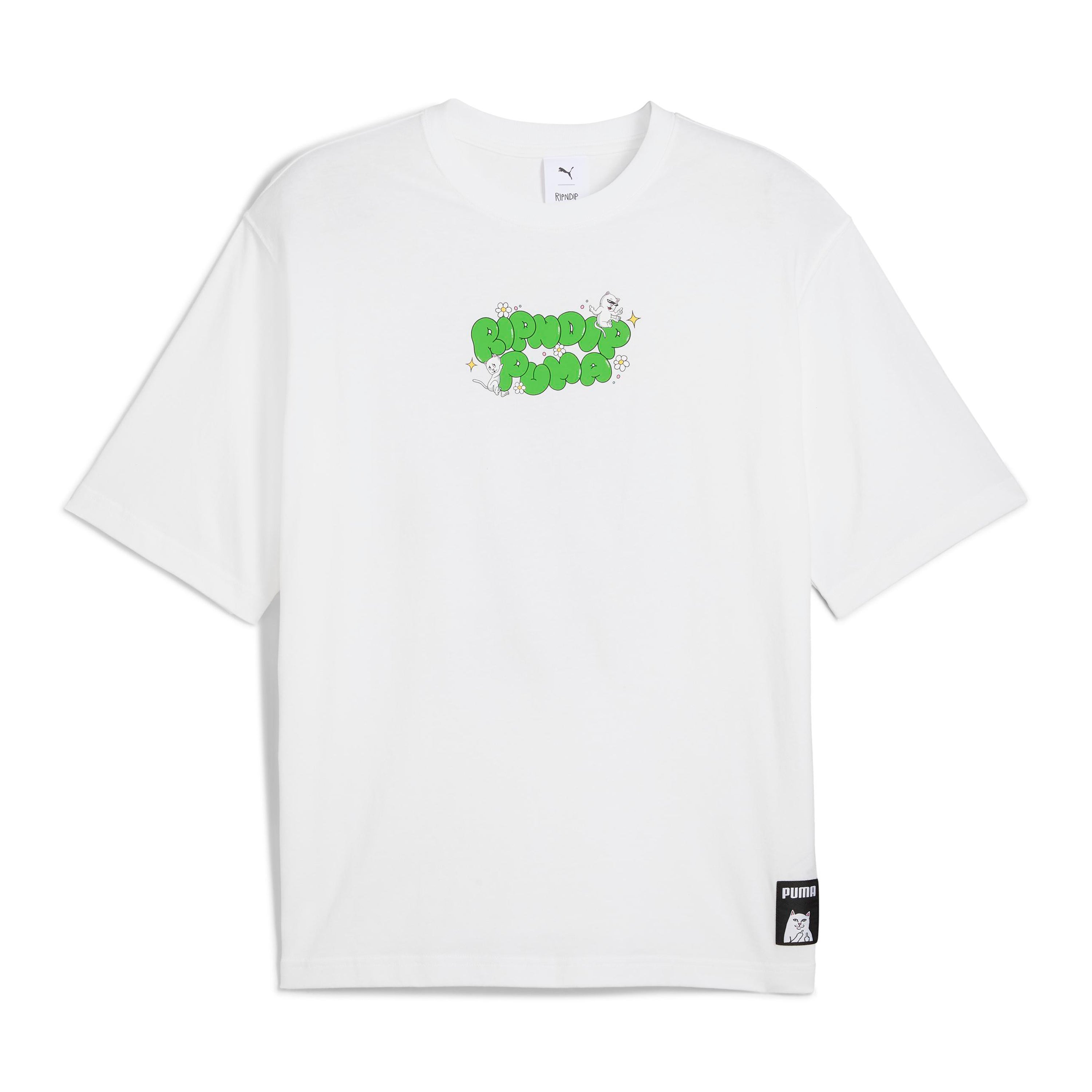 RIPNDIP PUMA X RIPNDIP Boxy Graphic Tee (Puma White)