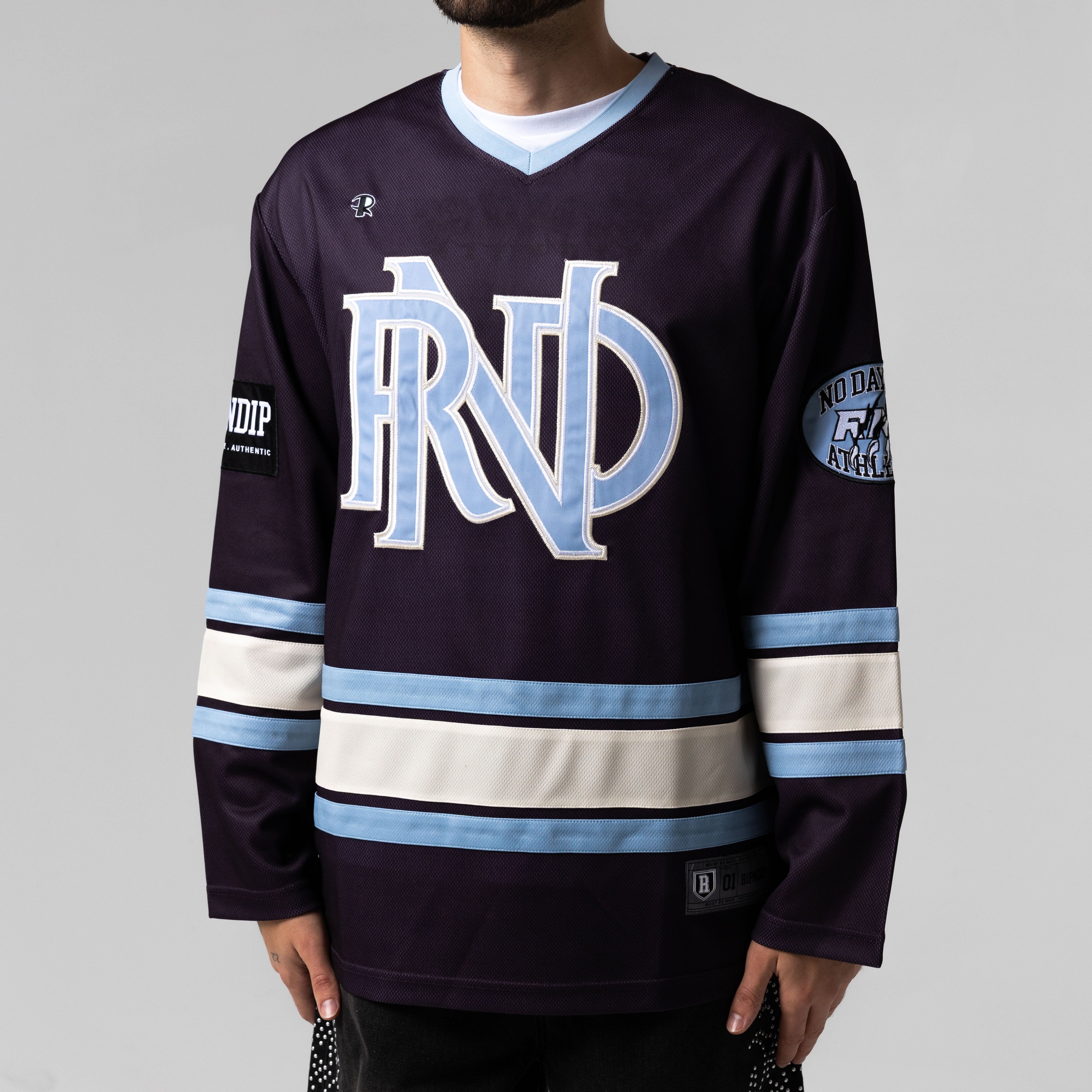 RIPNDIP No Days Off Hockey Jersey  (Plum)