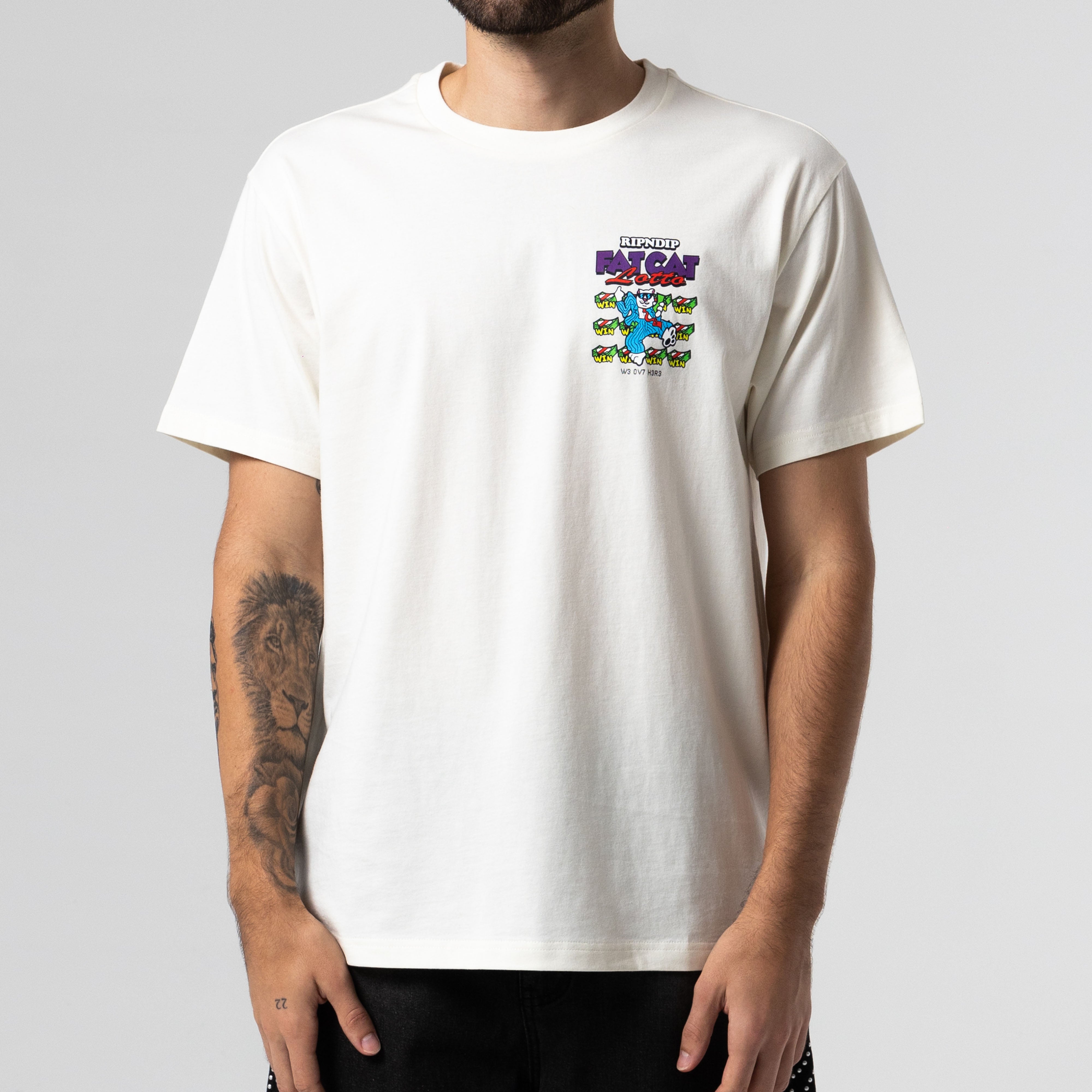 RIPNDIP Fat Cat Tee (Bone)