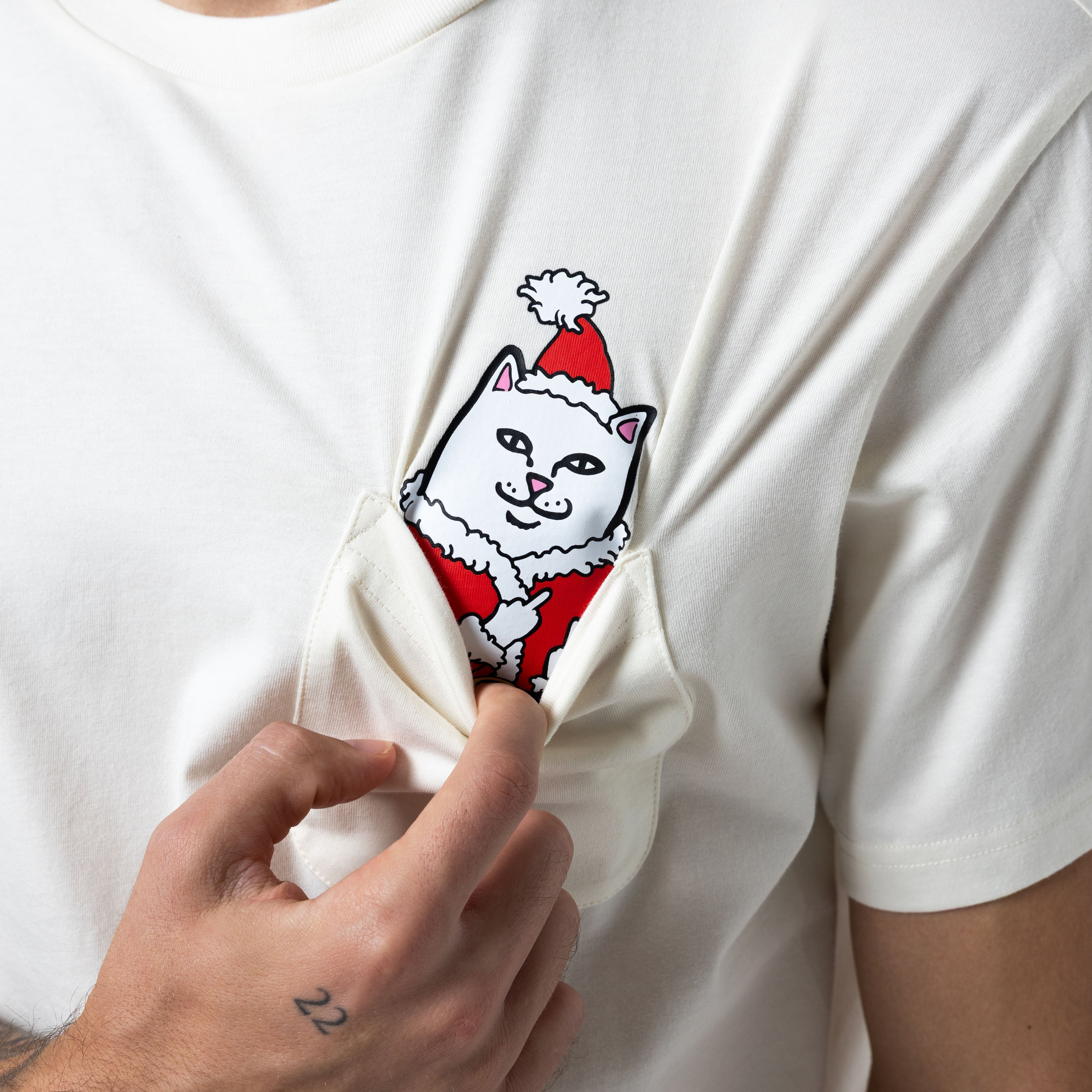 RIPNDIP Lord Santa Pocket Tee (Bone)