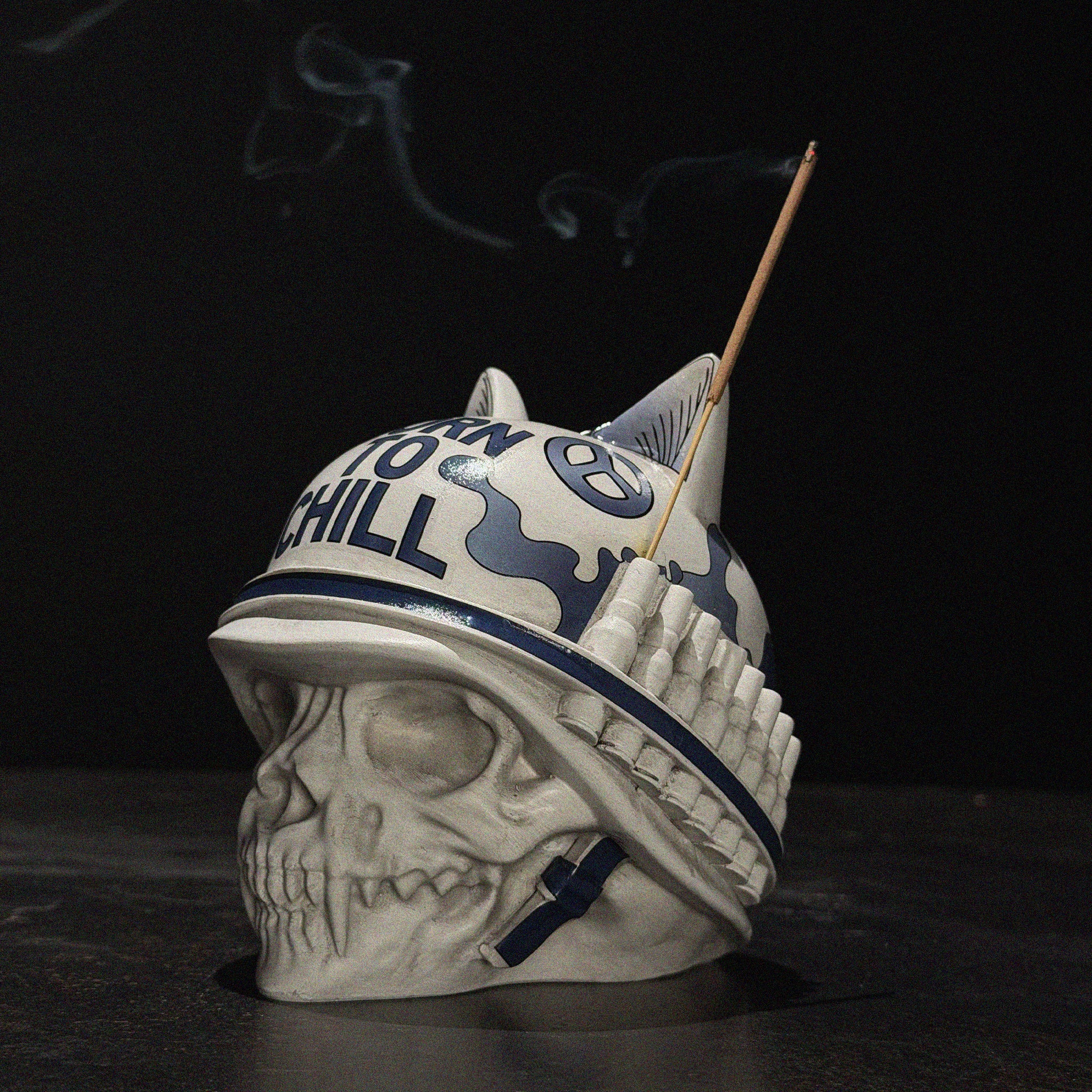 RIPNDIP Born To Chill Ceramic Incense Holder (Indigo)